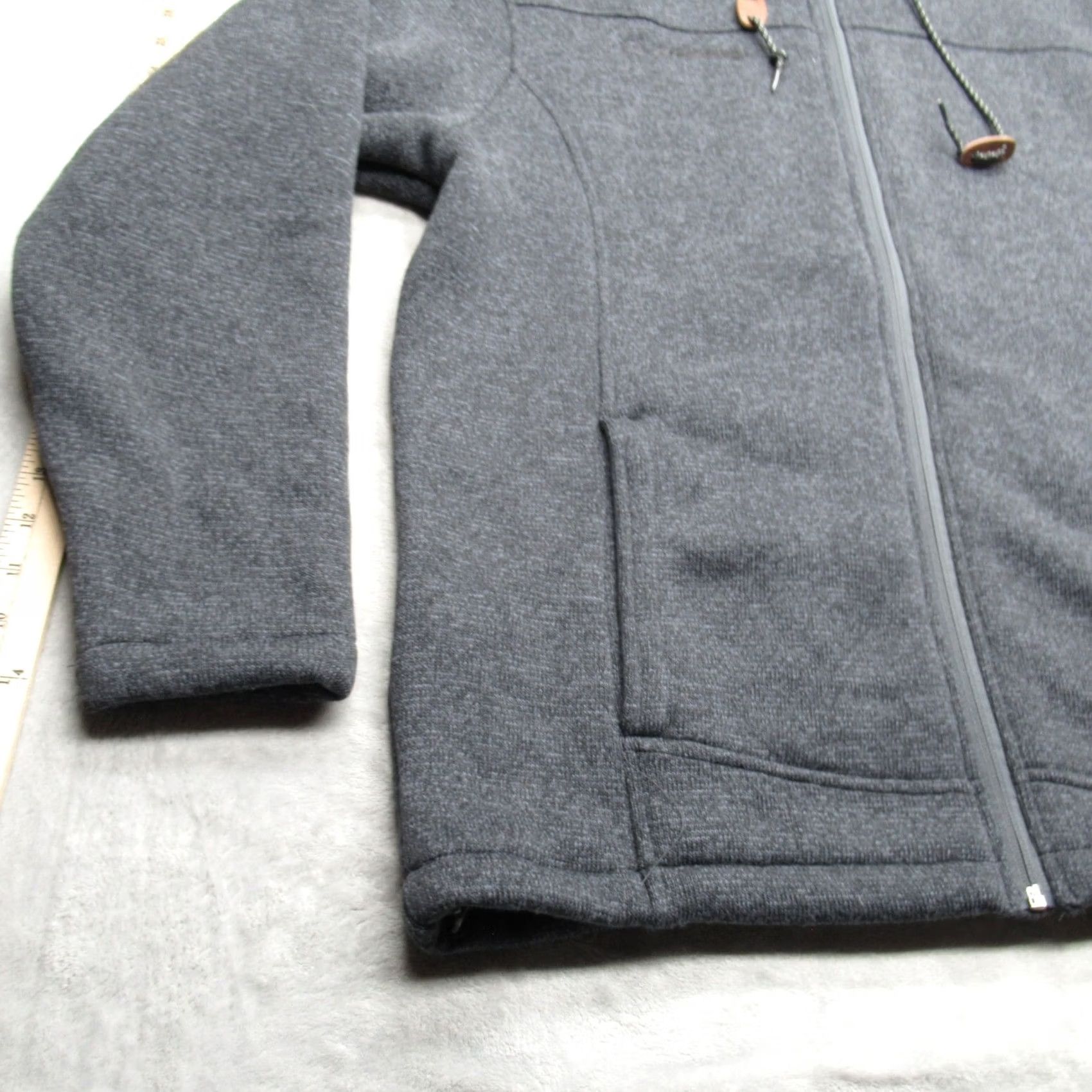Vintage Boeing Jacket Mens Large Blue Full Zip Hood Pockets Fleece Polyester Outdoor Windbreaker Front Logo Size US L / EU 52-54 / 3 - 7 Thumbnail