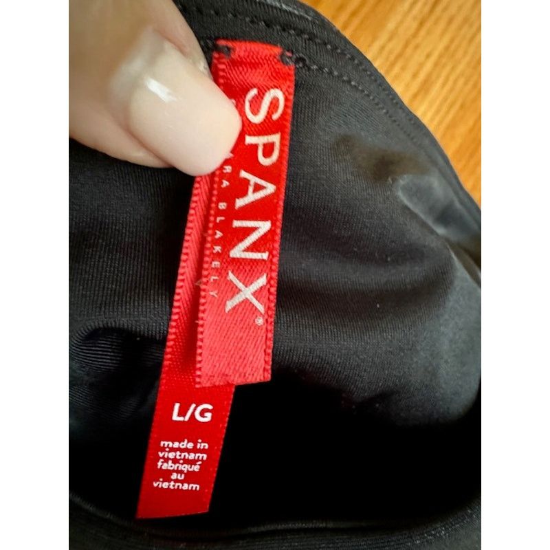 Spanx SPANX Faux Leather Moto Leggings in Black L Size 32" / US 10 / IT 46 - 6 Thumbnail