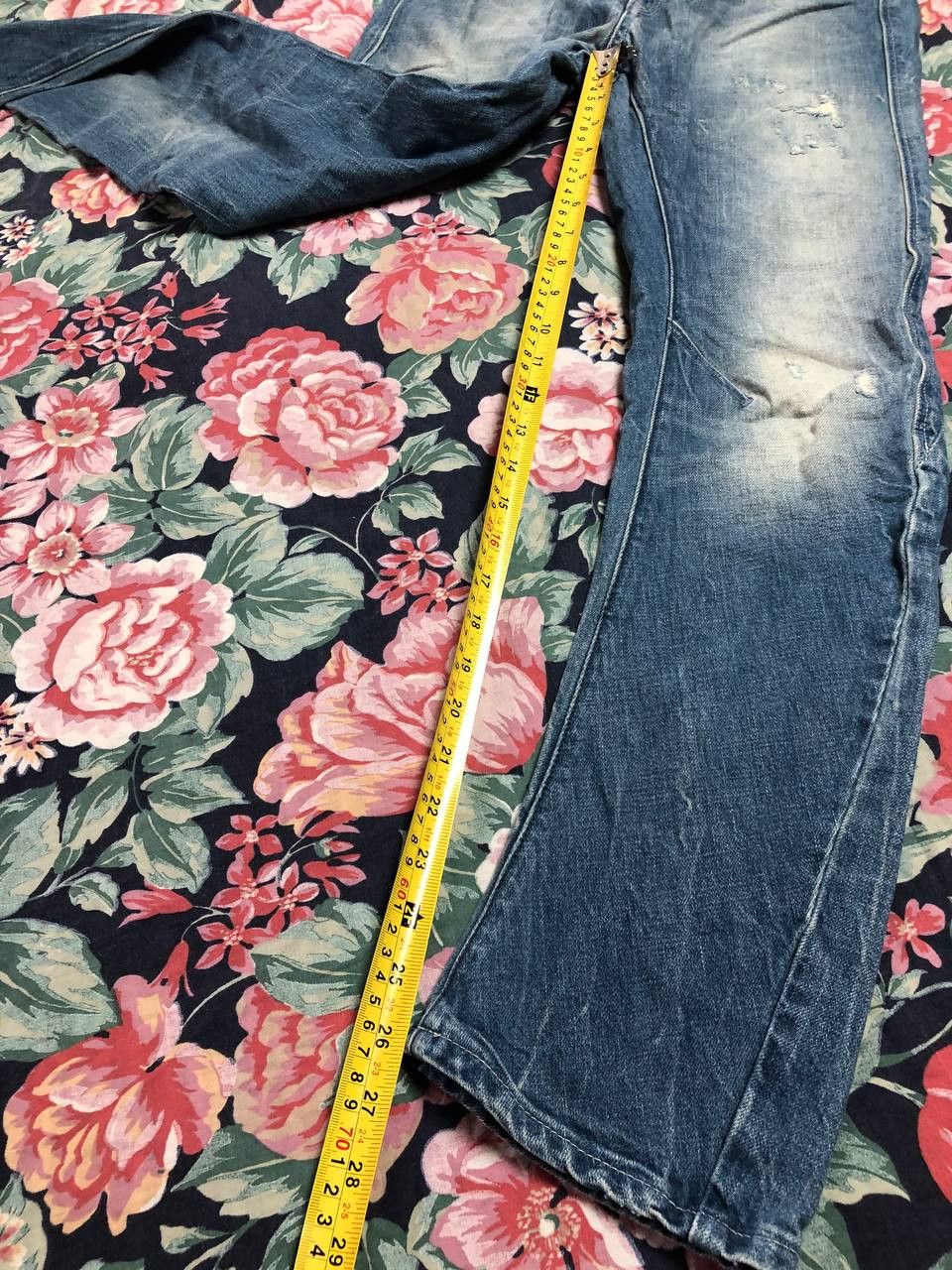 G-Star × Vintage Vintage Jeans Faded Wide Japanese Hype Size 24" / US 00 / IT 34 - 12 Thumbnail