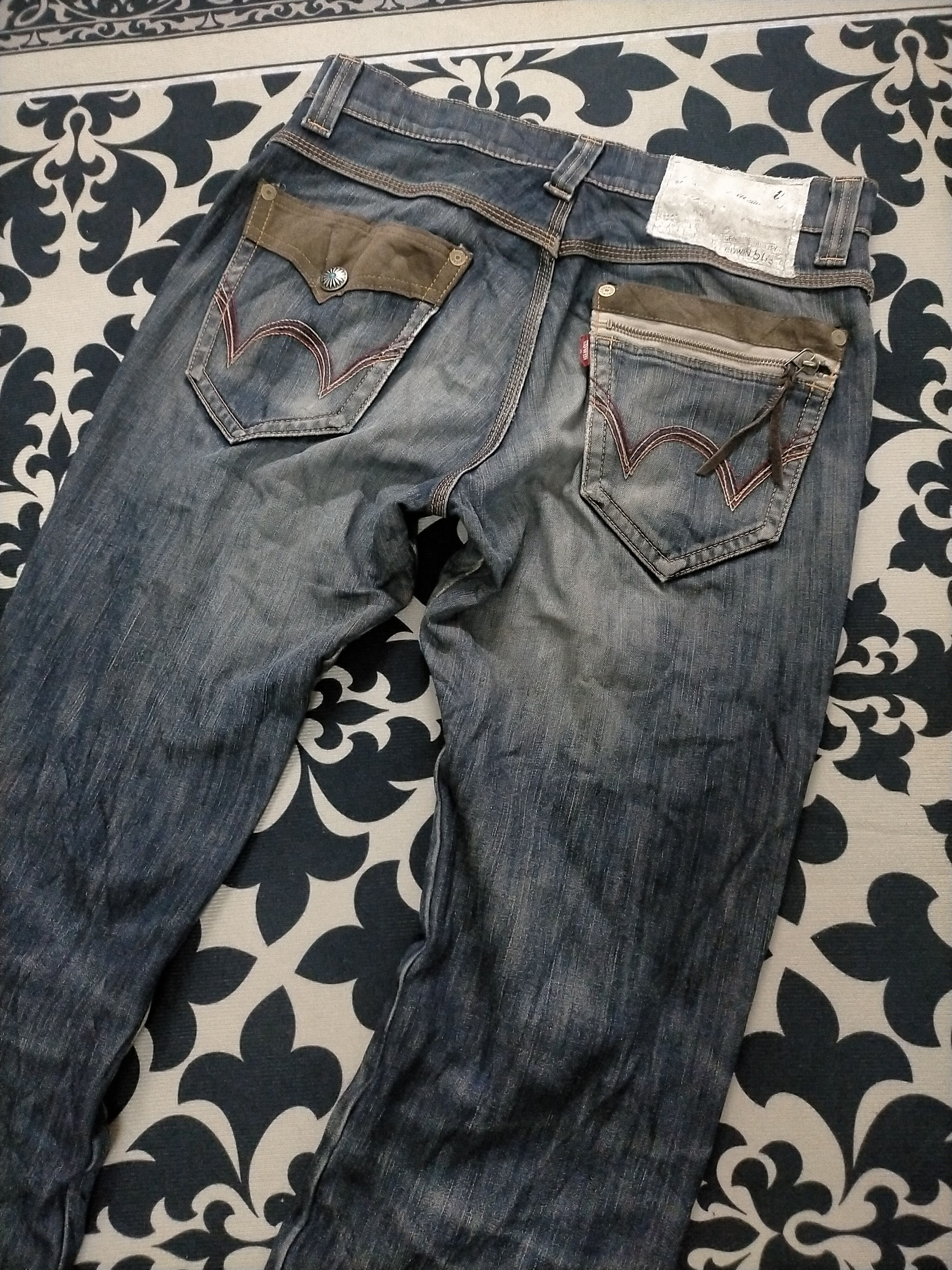 Edwin × If Six Was Nine 🔥Flare🔥Edwin xv Distressed Flare Jeans Size US 31 - 7 Thumbnail