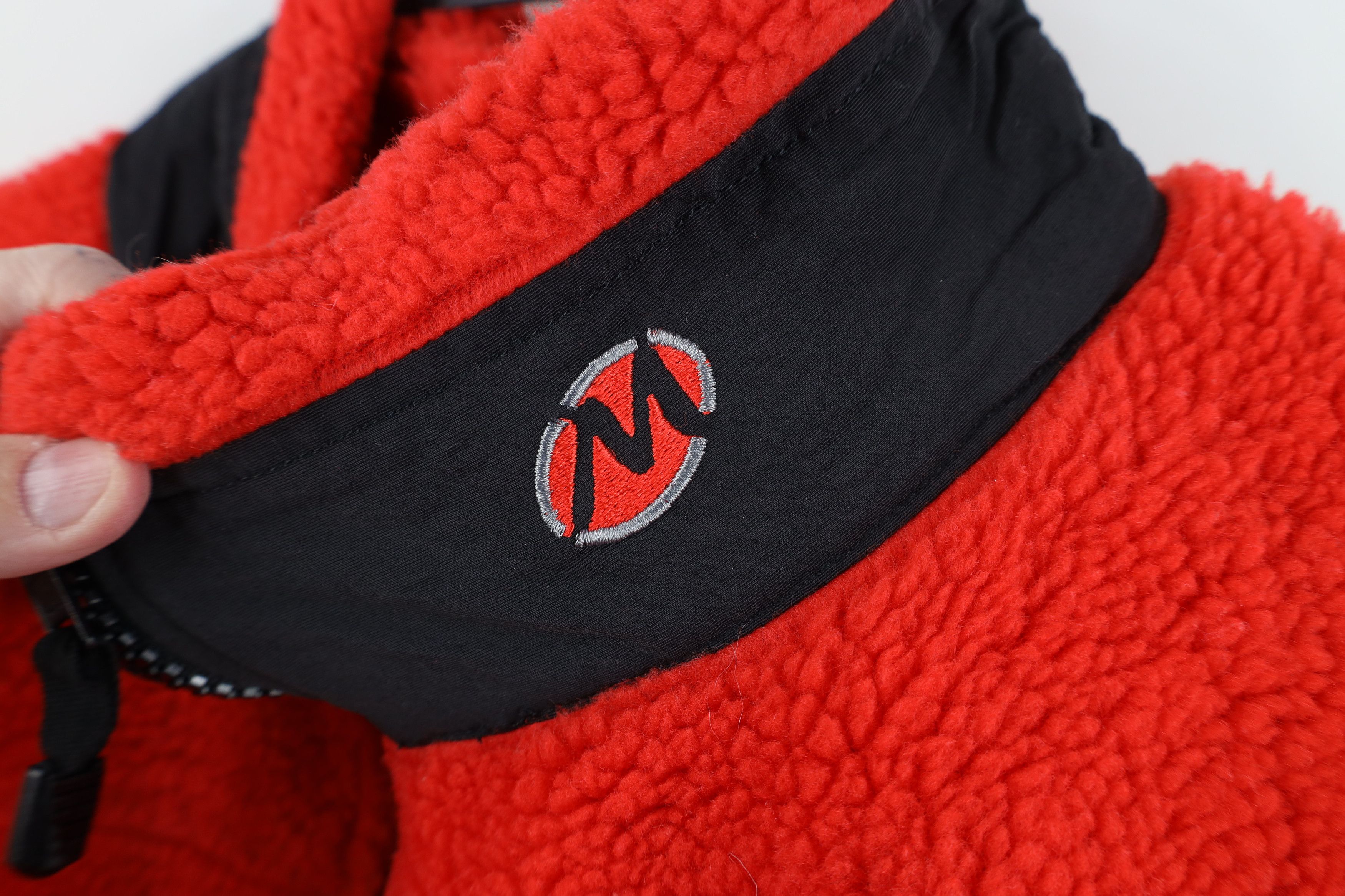 Vintage Vintage 90s Streetwear Deep Pile Fleece Zip Jacket Red Size US XXL / EU 58 / 5 - 5 Thumbnail