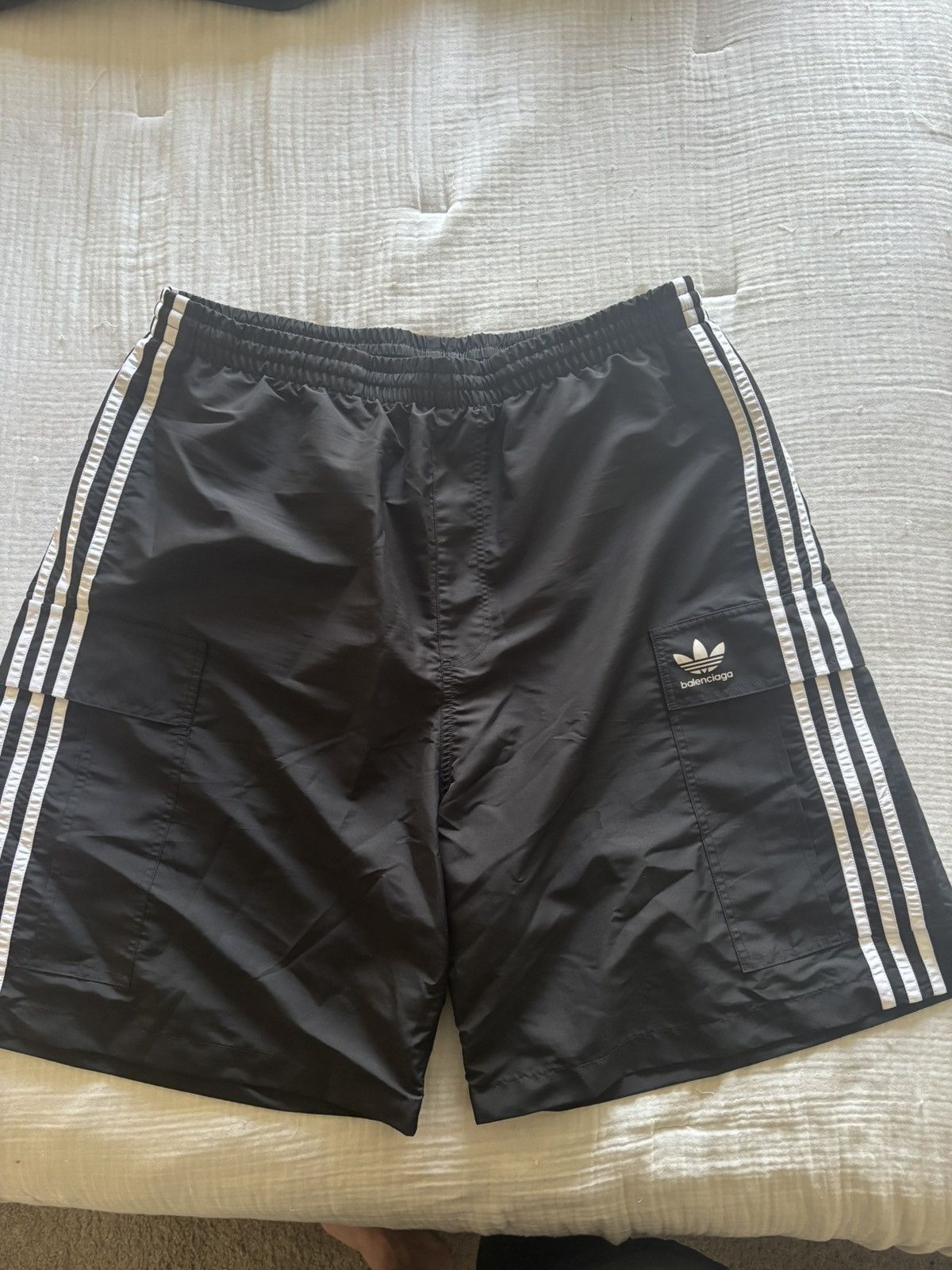 Adidas × Balenciaga BALENCIAGA ADIDAS SWIM SHORTS Size US 34 / EU 50 - 2 Thumbnail