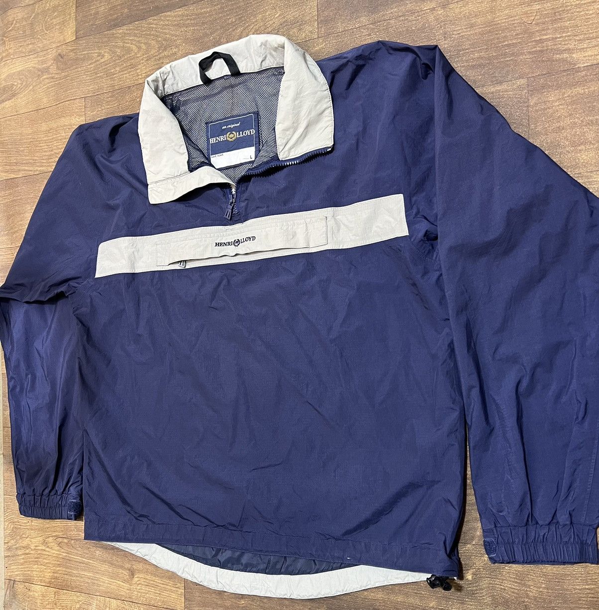 Henri Lloyd Henri Lloyd Vintage Navy Pullover Windbreaker Sailing Jacket Size US L / EU 52-54 / 3 - 2 Thumbnail