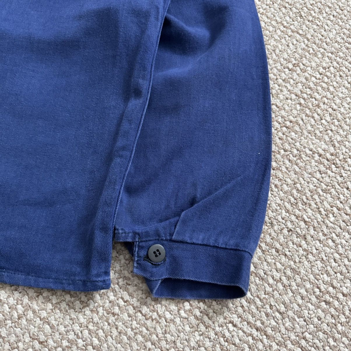 70s vintage herringbone french works faded jacket