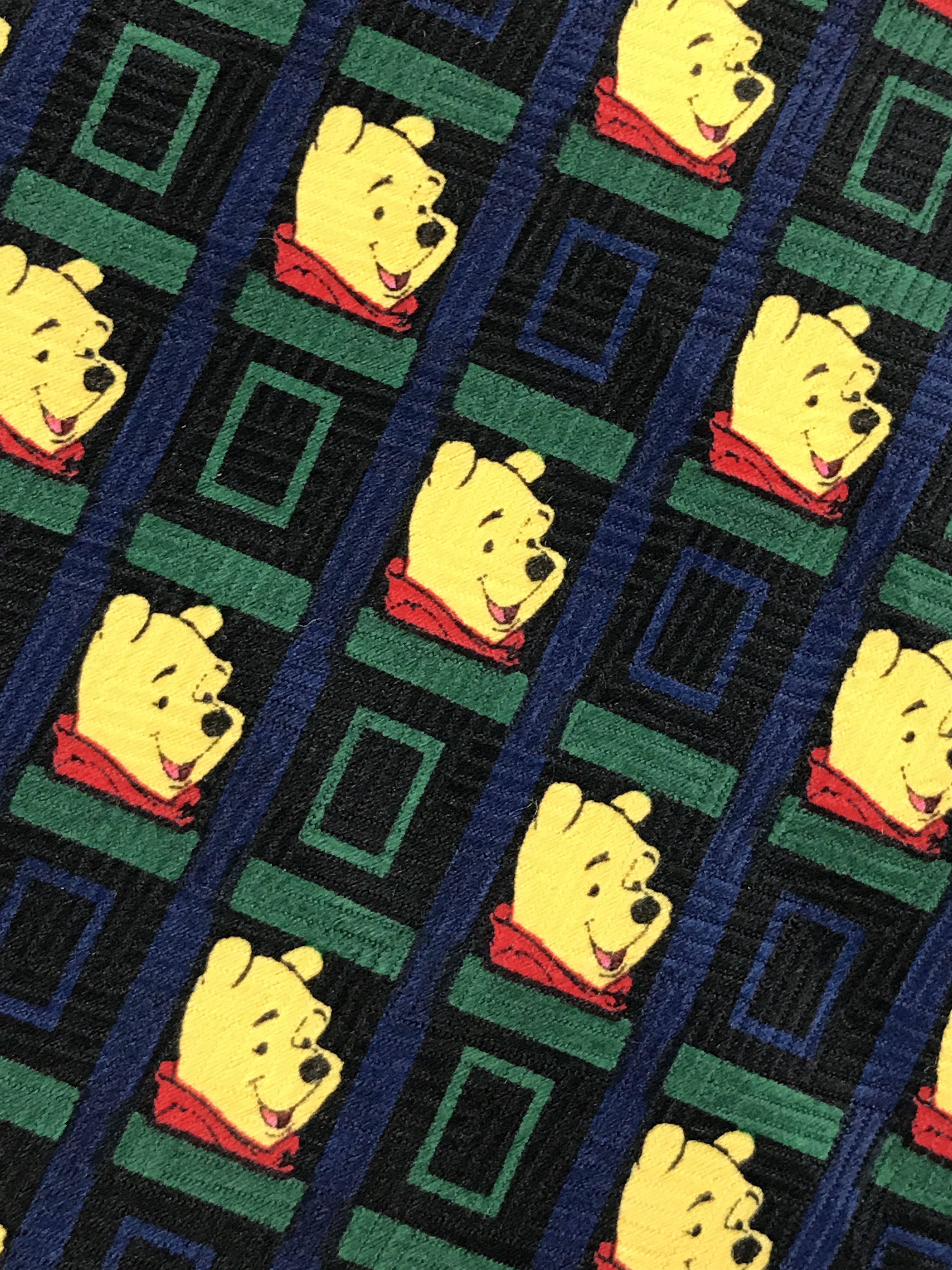 Designer × Vintage Vintage Pooh 100% Polyester Necktie Size ONE SIZE - 5 Thumbnail