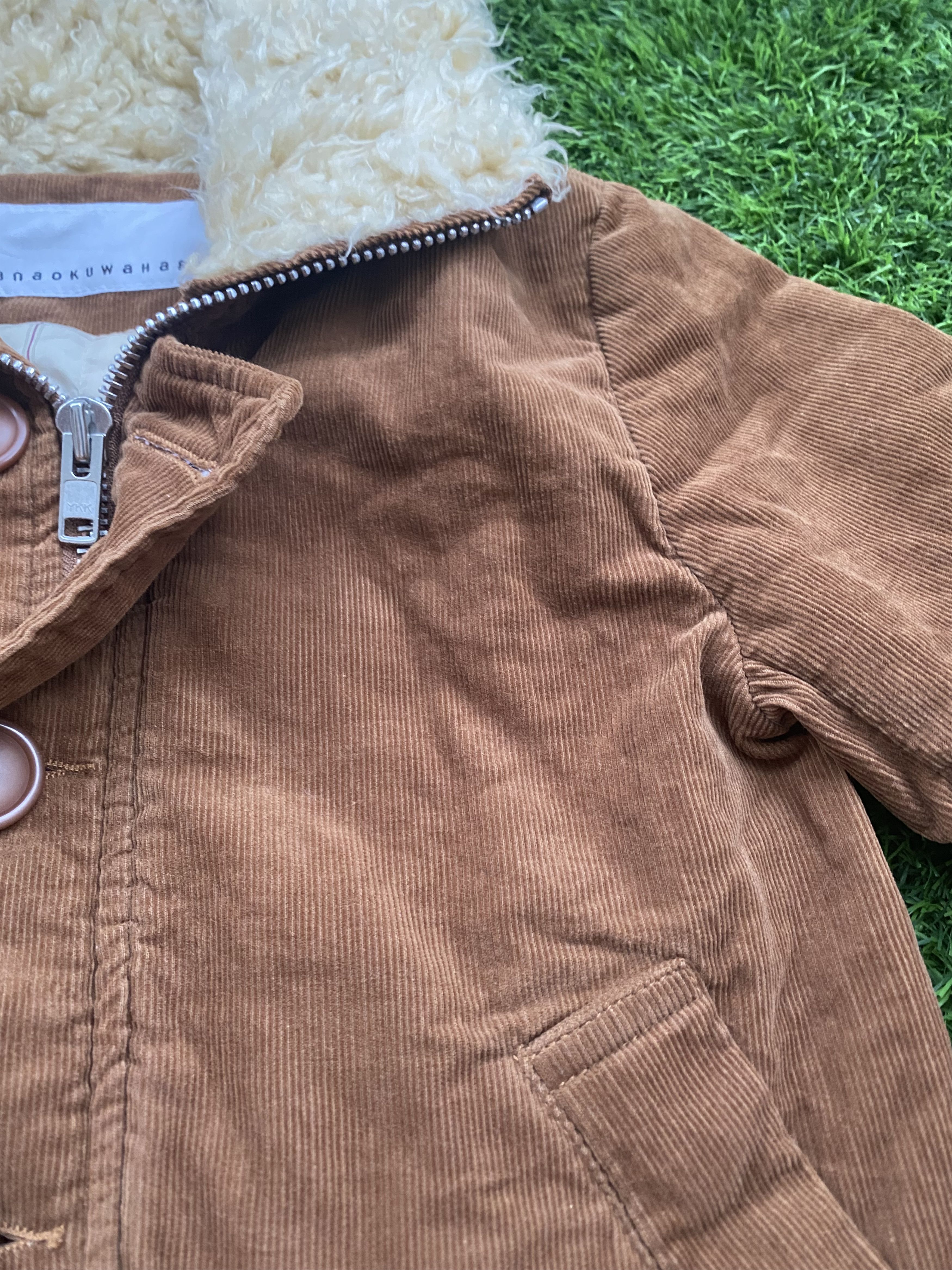 Issey Miyake Sunao Kuwahara by Issey Miyake Corduroy Sherpa Hoodie Jacket Size S / US 4 / IT 40 - 4 Thumbnail