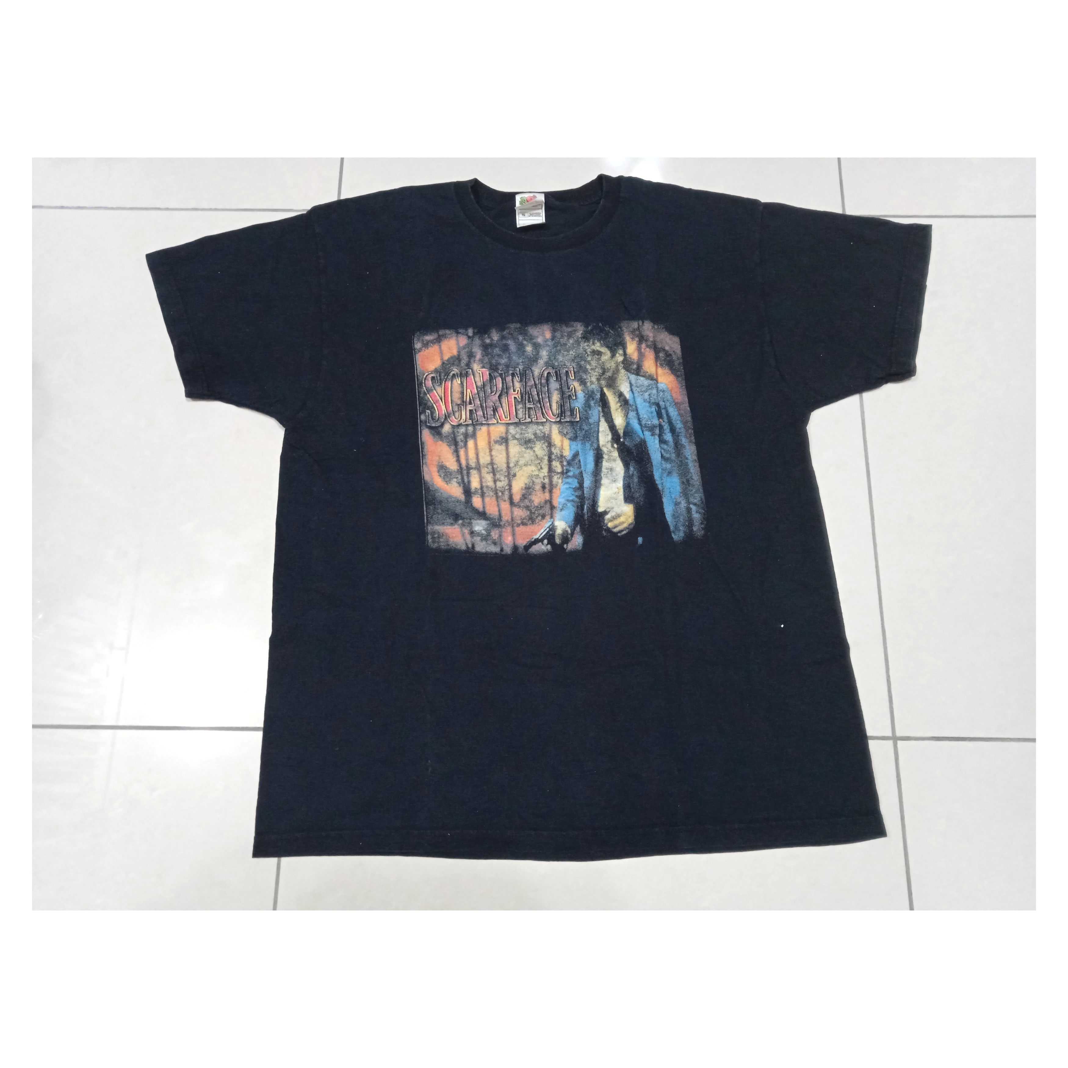Vintage Vintage 90s Scarface Al Pacino T Shirt Y2K Size US XL / EU 56 / 4 - 2 Thumbnail