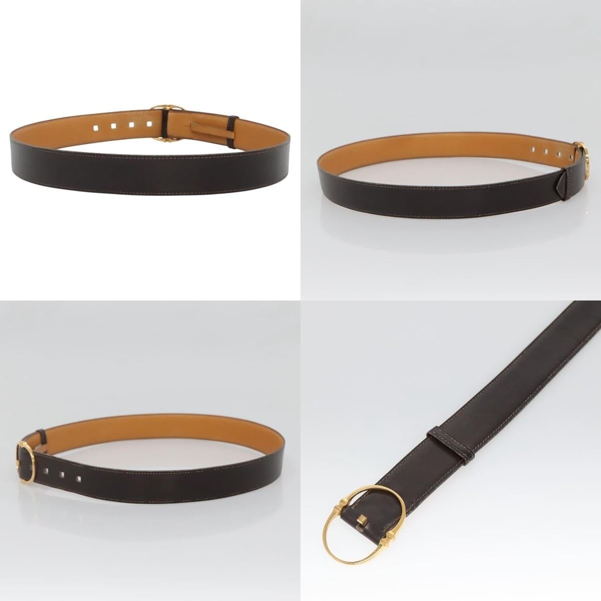 Hermes Hermes 36.6 In Brown Leather Belt Size ONE SIZE - 3 Thumbnail