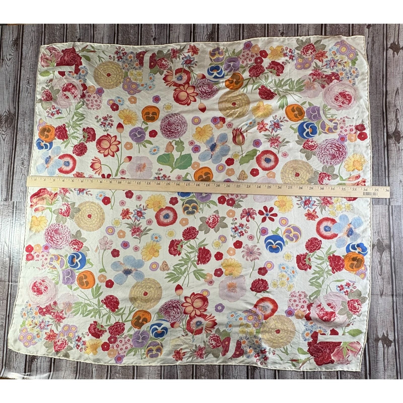 Gucci Gucci Silk Classic Floral Design Scarf 34" Size ONE SIZE - 6 Thumbnail