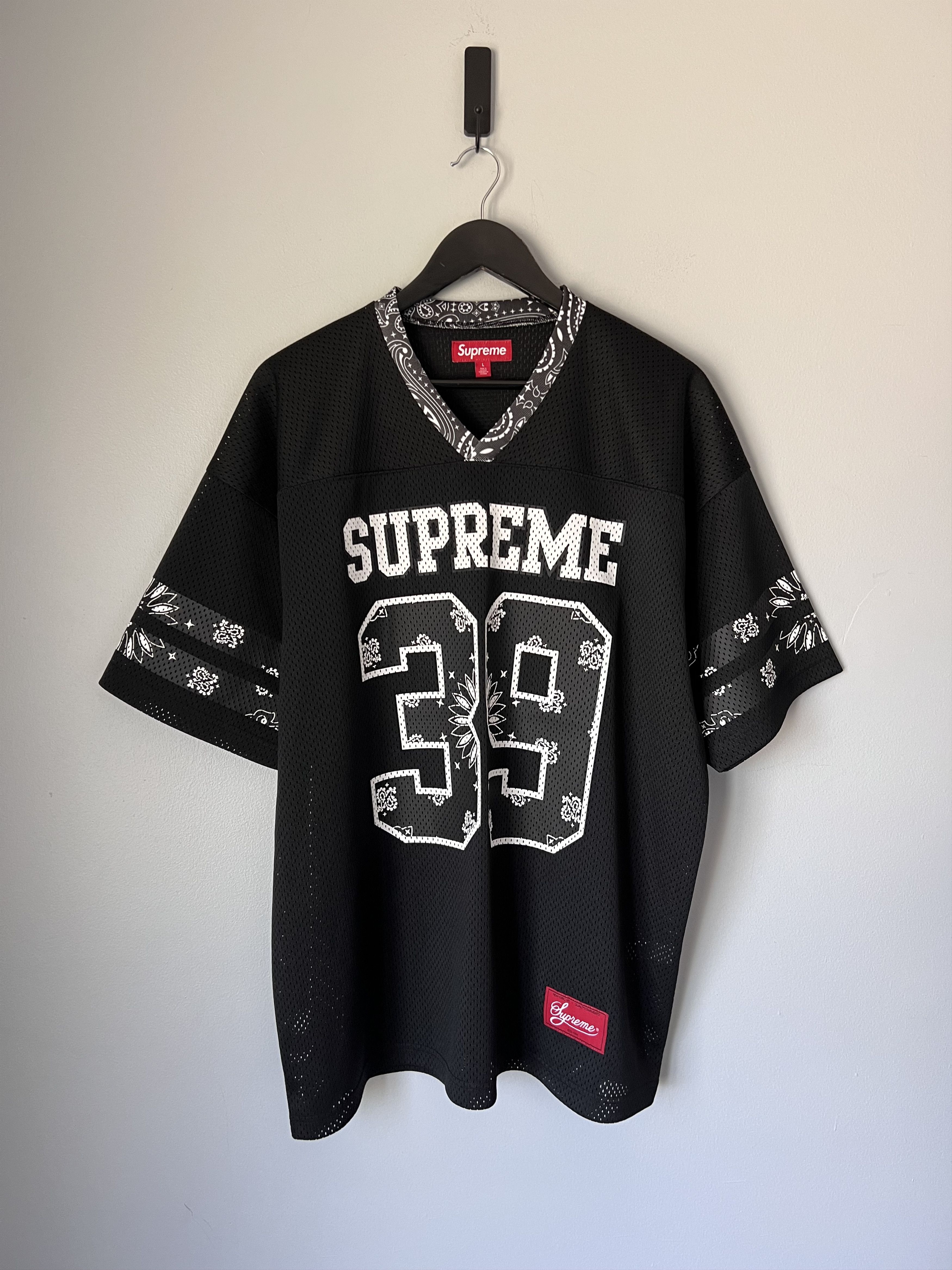 Supreme Supreme Bandana Football Jersey Blue | Grailed