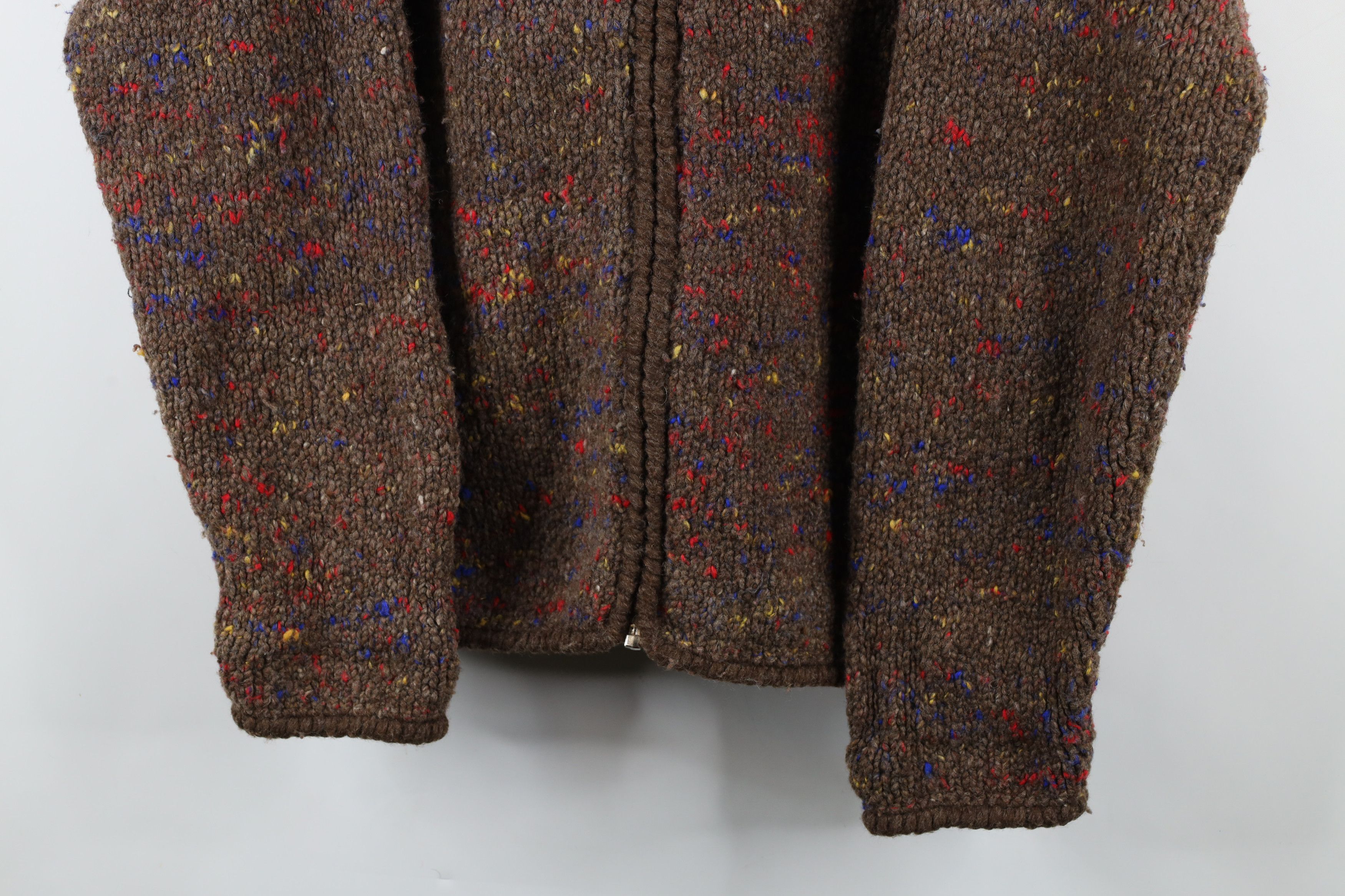 Vintage Vintage 90s Streetwear Heavyweight Handmade Sweater Jacket Size ONE SIZE - 3 Thumbnail