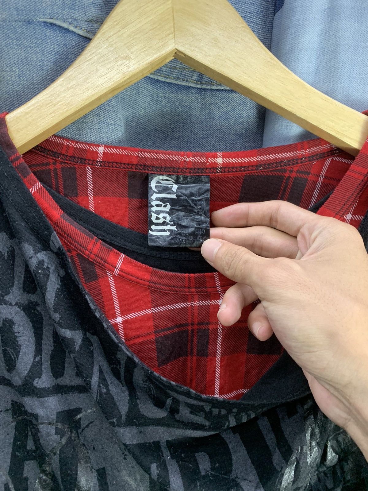 Hysteric Glamour × Japanese Brand × Le Grande Bleu (L.G.B.) CLAS AHEAD ANARCHY POEM DOUBLE LAYERS Size US M / EU 48-50 / 2 - 10 Thumbnail