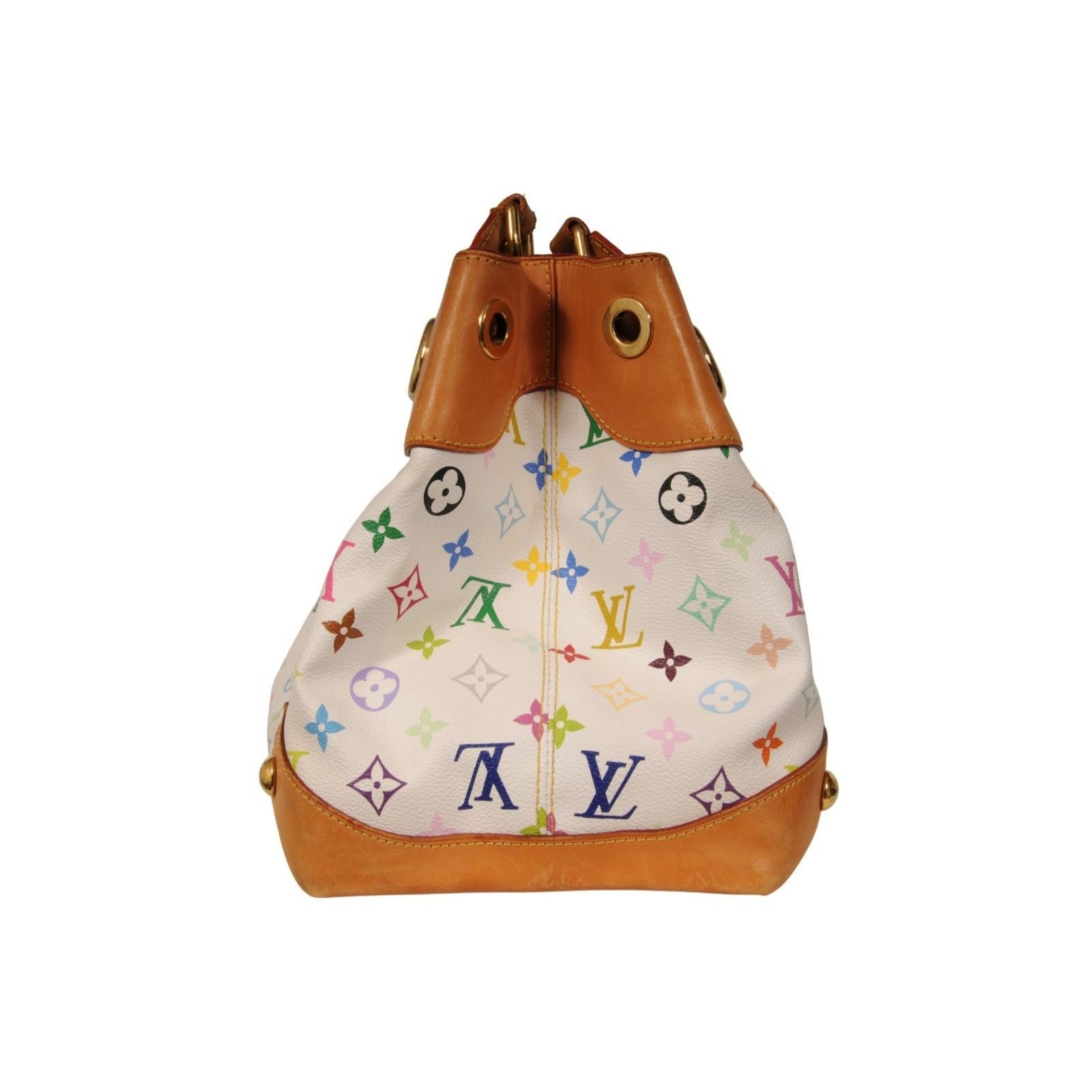 Louis Vuitton Ursula Shoulder Bag White Multicolor Takashi Murakami Size ONE SIZE - 7 Thumbnail
