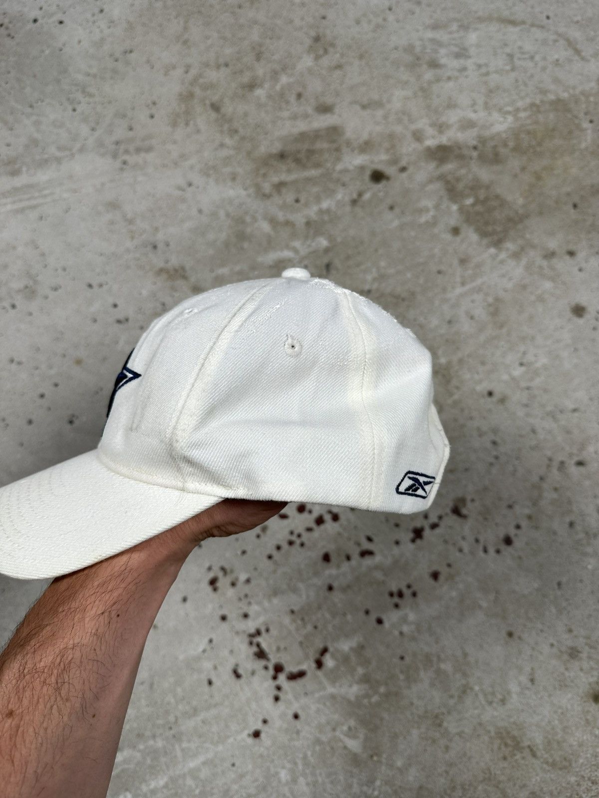 Reebok Vintage Y2K Reebok x NFL Dallas Cowboys White Hat Cap Size ONE SIZE - 5 Thumbnail