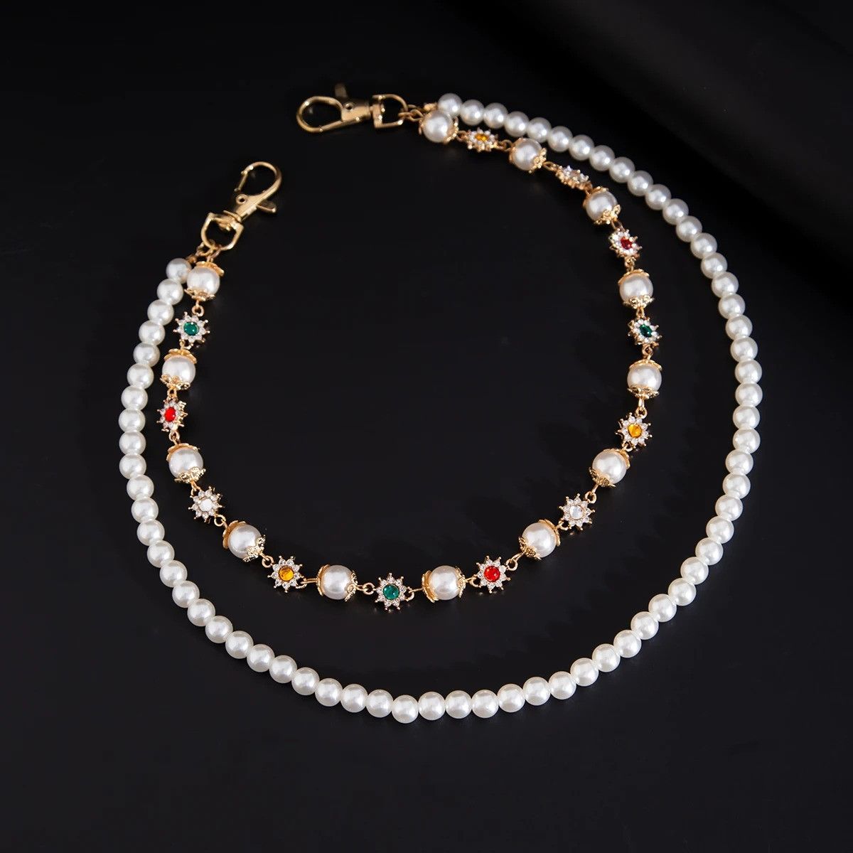 Japanese Brand × Vintage Pearl Punk Luxury Keychain & Belt Chain for the Bold Size ONE SIZE - 2 Thumbnail