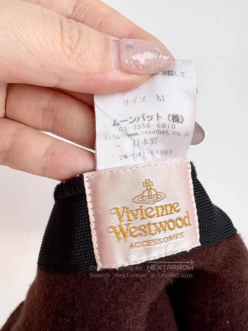 Vivienne Westwood Vivienne Westwood Brown Saturn Embroidered Beret Size ONE SIZE - 4 Thumbnail