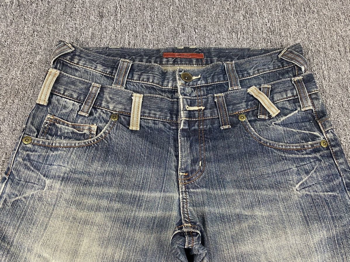 If Six Was Nine × Japanese Brand Back Rush Flare Double Waist Jean Size US 35 - 7 Thumbnail