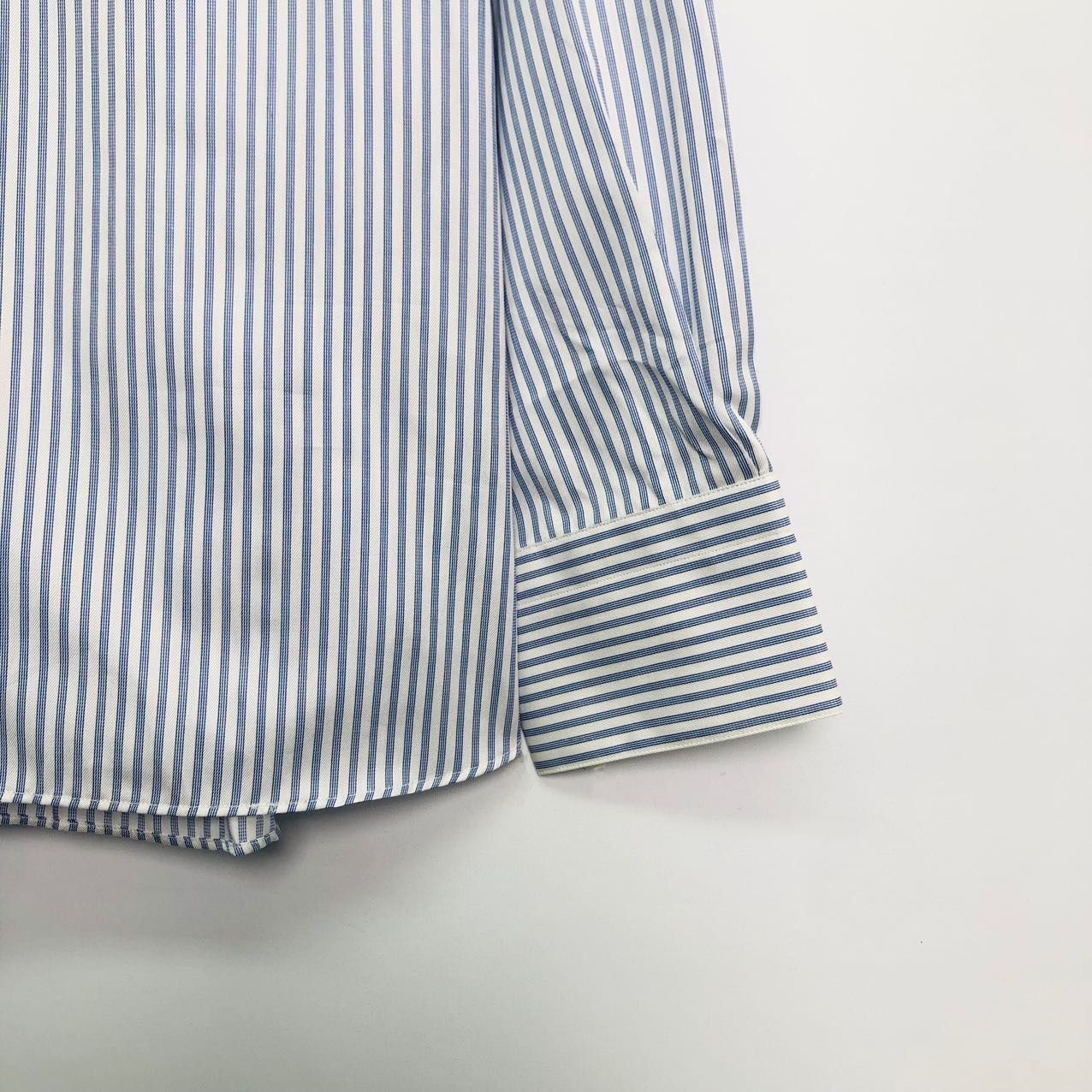 Z Zegna Zegna Striped Single-breasted Long Sleeve Shirt K26WX Size US XL / EU 56 / 4 - 4 Thumbnail