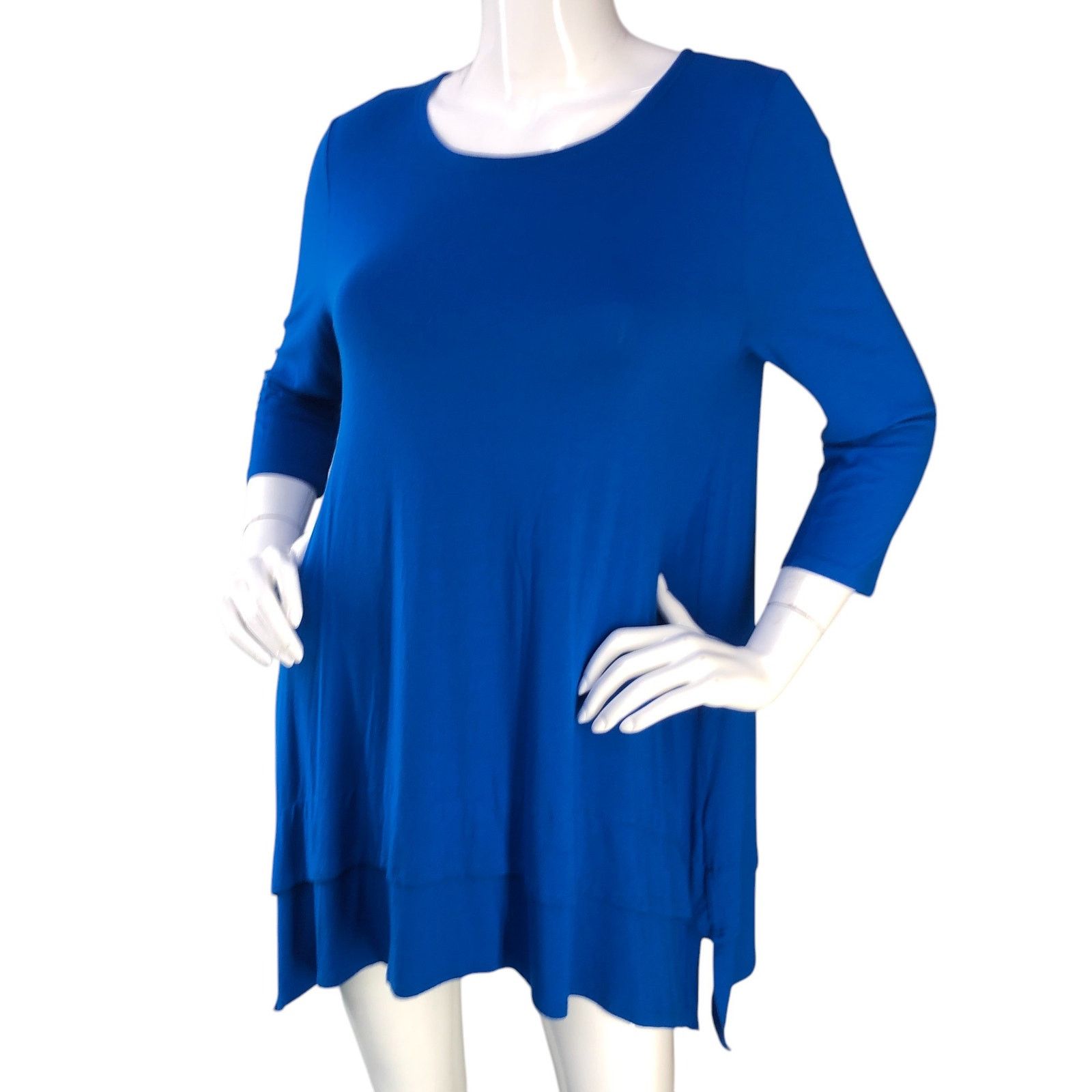 Eileen Fisher Eileen Fisher Size S Top Tunic Layered 3/4 Sleeve Stretch Size S / US 4 / IT 40 - 1 Thumbnail