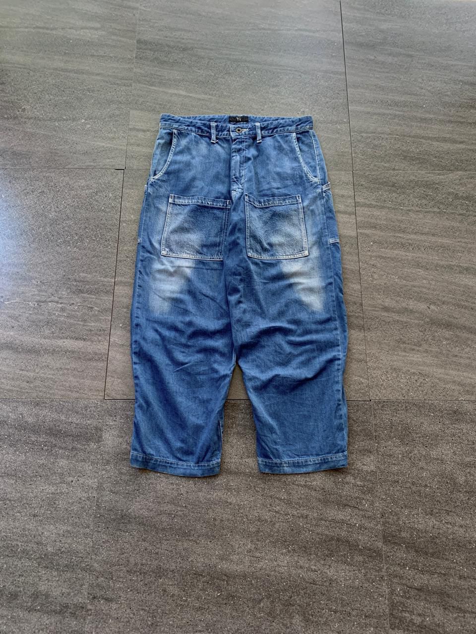 Yohji Yamamoto FREE TAX! Ys Cropped Front Pocket Denim Jeans Size US 31 - 1 Thumbnail