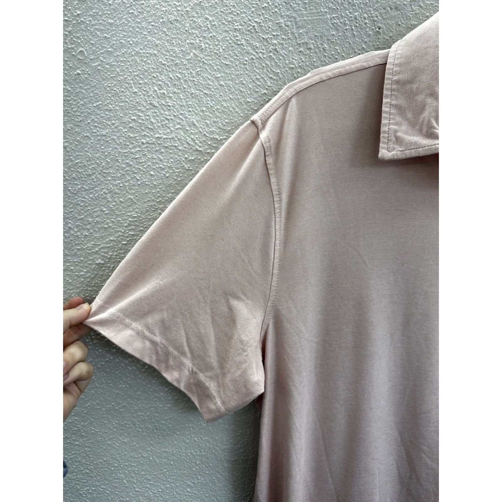George George Mens Polo Shirt Size Large 42-44 Pink Collared Short Sleeve Size US L / EU 52-54 / 3 - 3 Thumbnail