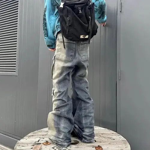 Ring Of Fire Multi-pockets Drawstring Jeans Size US 28 / EU 44 - 2 Thumbnail