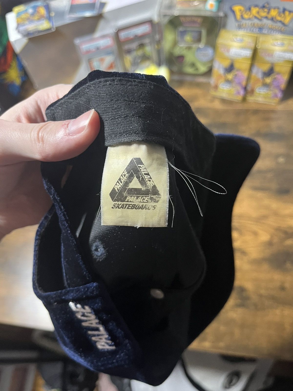 Palace Palace velvet hat blue Size ONE SIZE - 6 Thumbnail