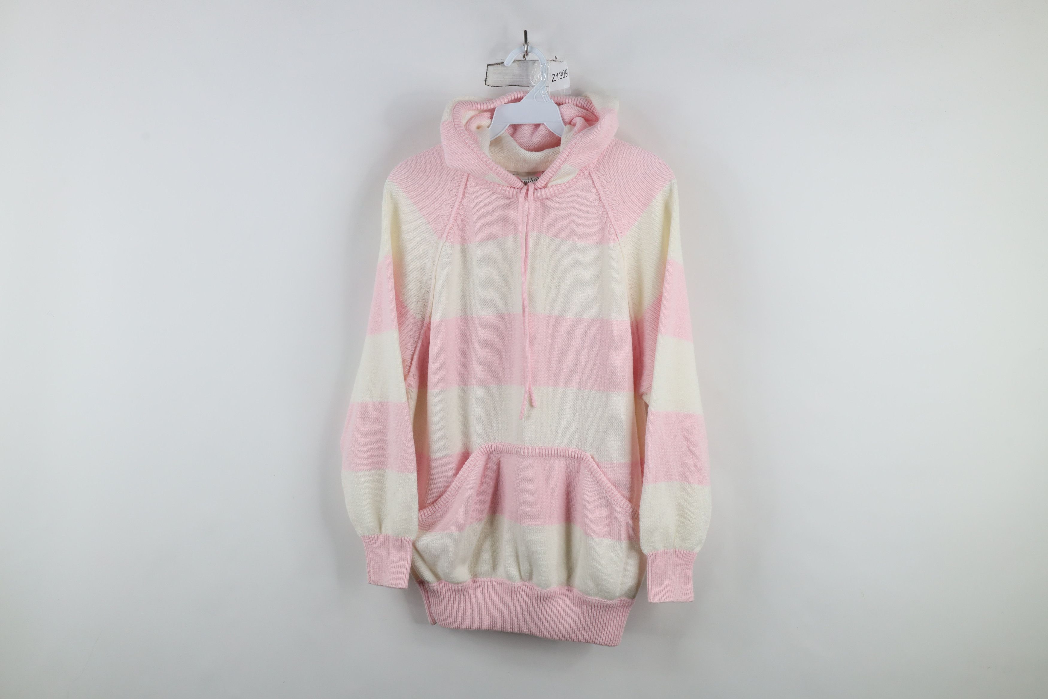Vintage Vintage 90s Streetwear Block Knit After Hood Hoodie Sweater Size S / US 4 / IT 40 - 1 Thumbnail