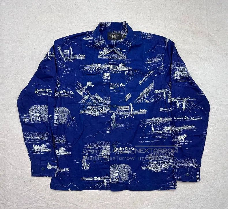 RRL Ralph Lauren RRL Ralph Lauren Printed workwear shirt Size US M / EU 48-50 / 2 - 1 Thumbnail
