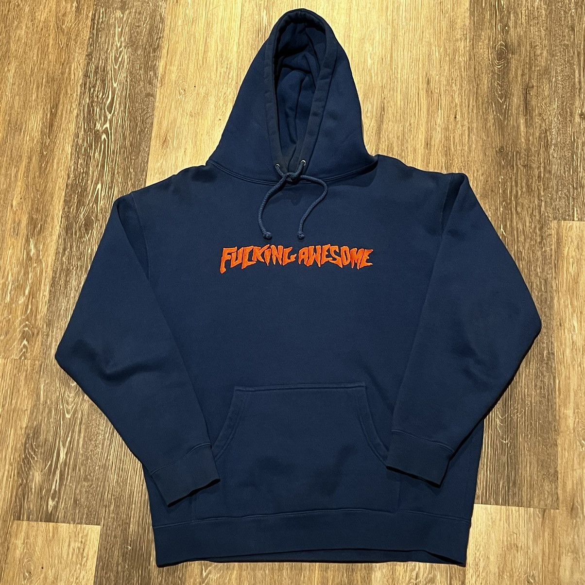 Fucking Awesome Fucking Awesome Og Logo hoodie Orange on blue Size US L / EU 52-54 / 3 - 19 Thumbnail