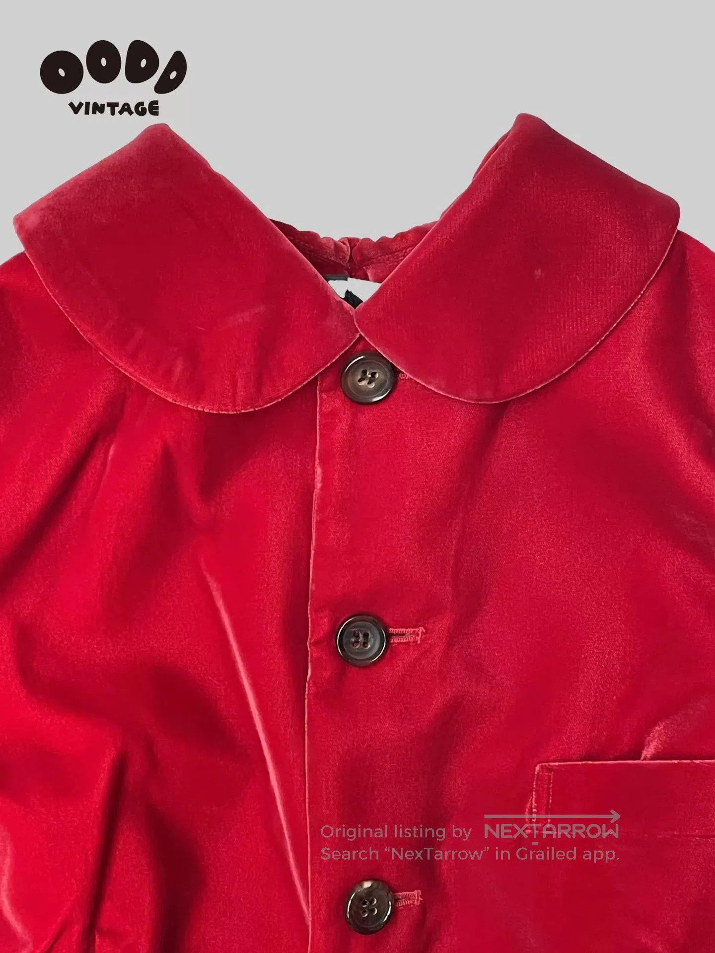 Comme des Garcons Red Velvet Tailcoat Jacket. Size M / US 6-8 / IT 42-44 - 2 Thumbnail