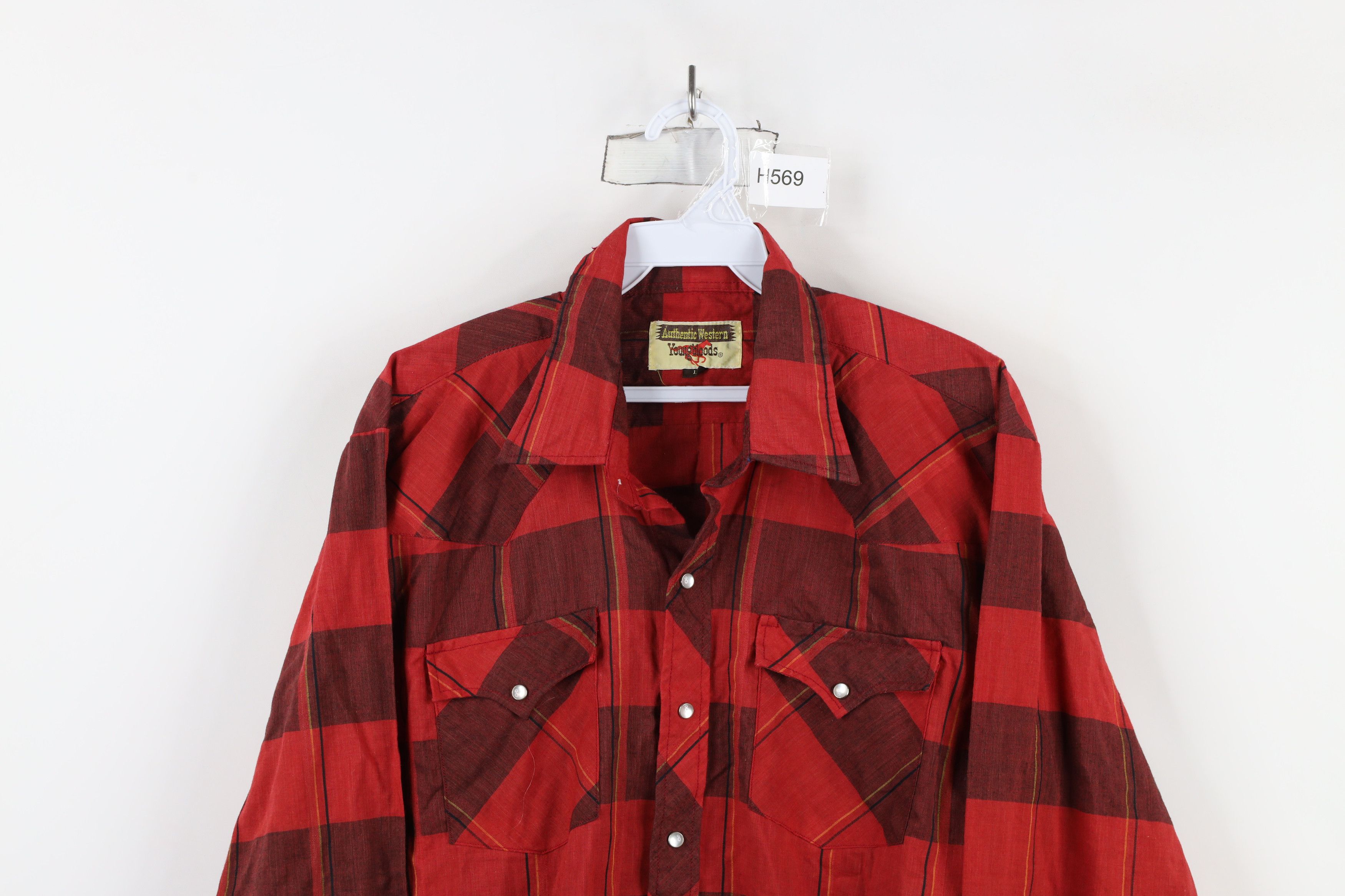 Vintage Vintage 70s Rockabilly Western Cowboy Snap Button Shirt Size US L / EU 52-54 / 3 - 2 Thumbnail