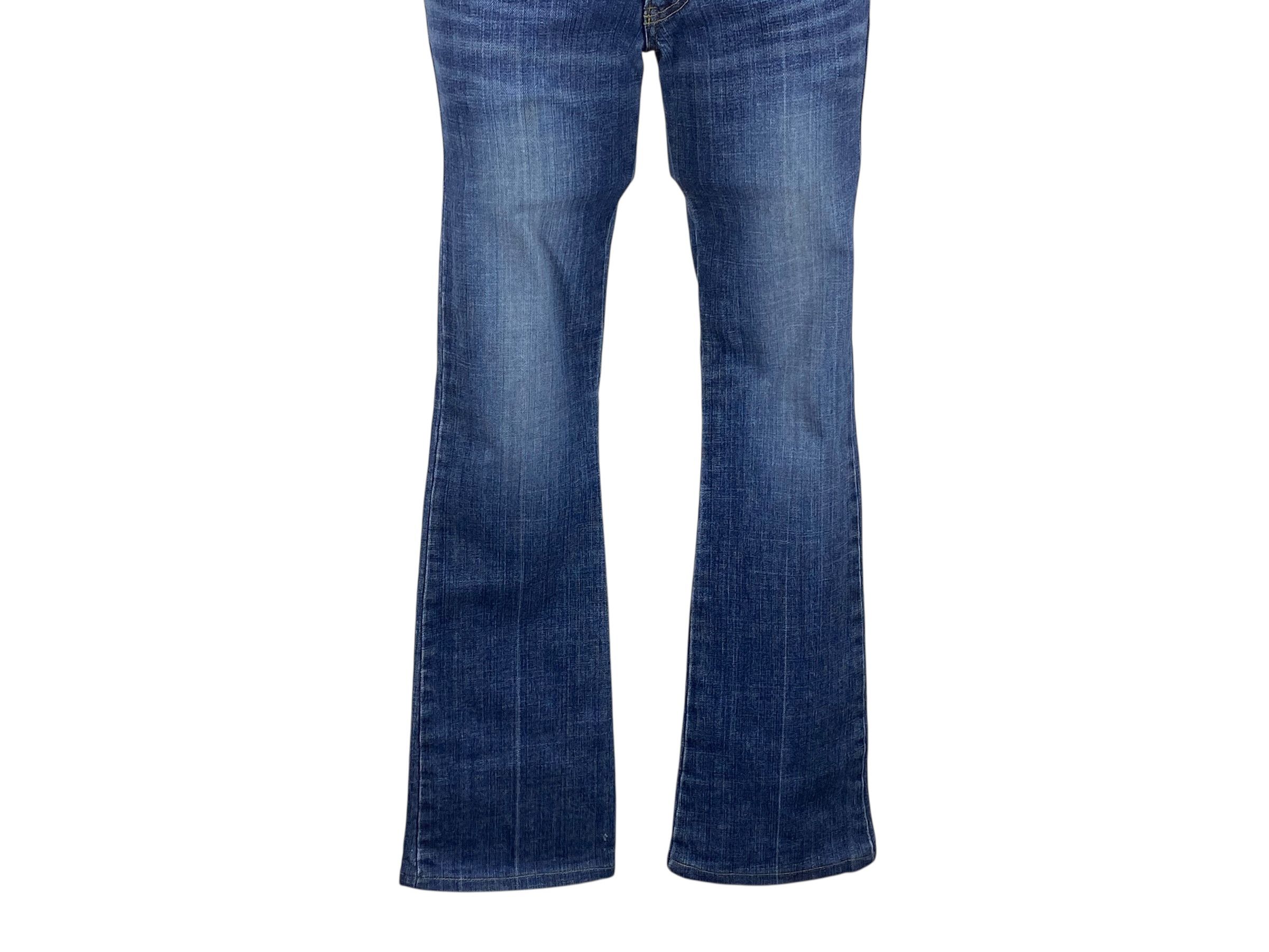 Japanese Brand Paul Frank Denim Flare Jeans Size 26" / US 2 / IT 38 - 4 Thumbnail