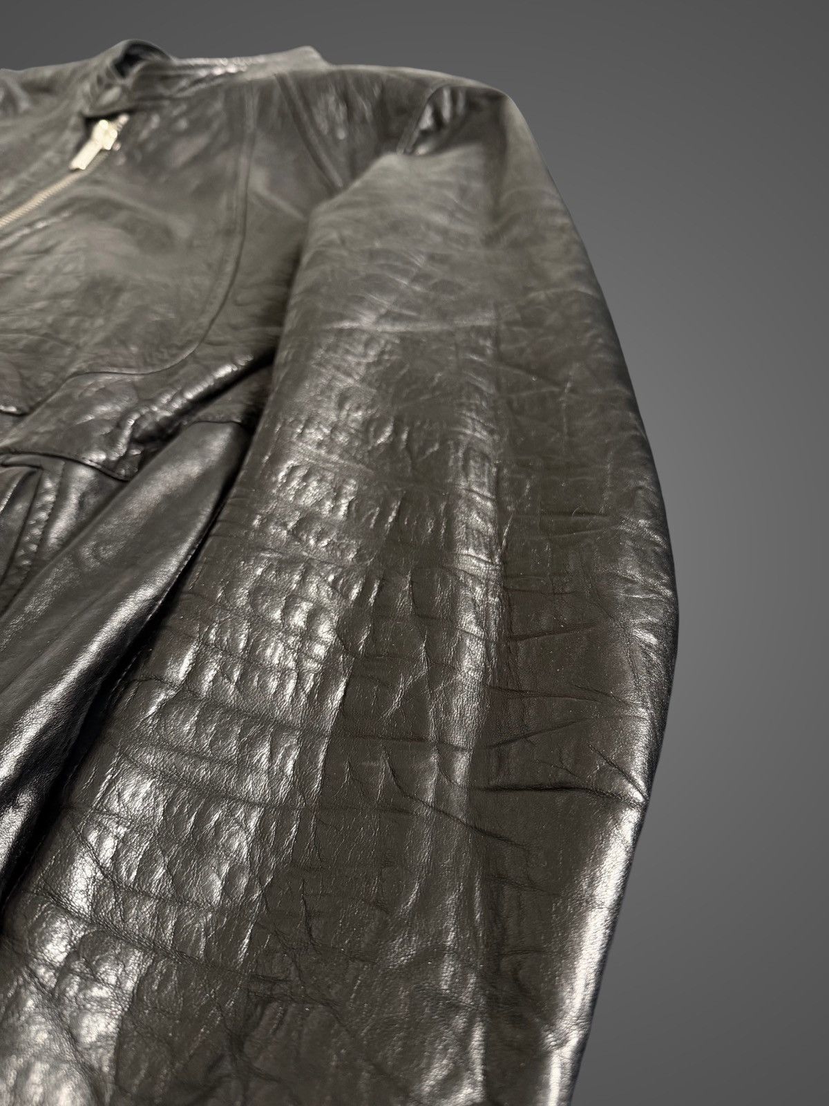Rick Owens Rick Owens Blistered Leather Intarsia Size US S / EU 44-46 / 1 - 3 Thumbnail