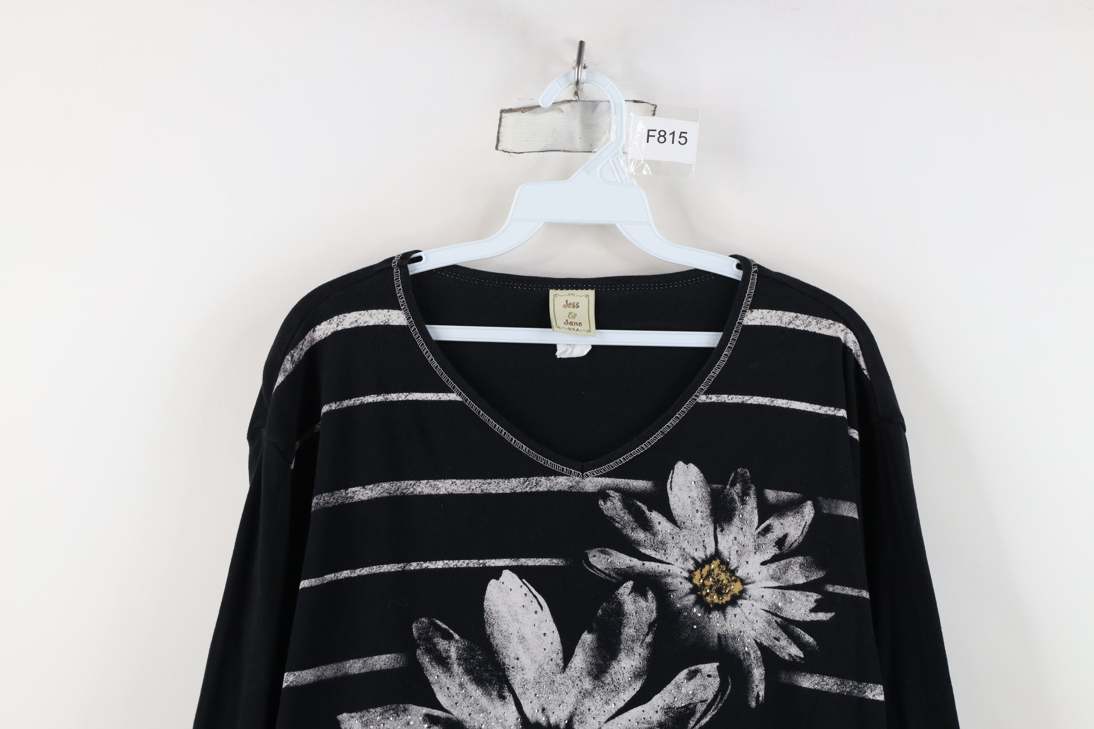 Vintage Vintage 90s Lagenlook Oversized Knit 3/4 Sleeve T-Shirt USA Size XL / US 12-14 / IT 48-50 - 2 Thumbnail
