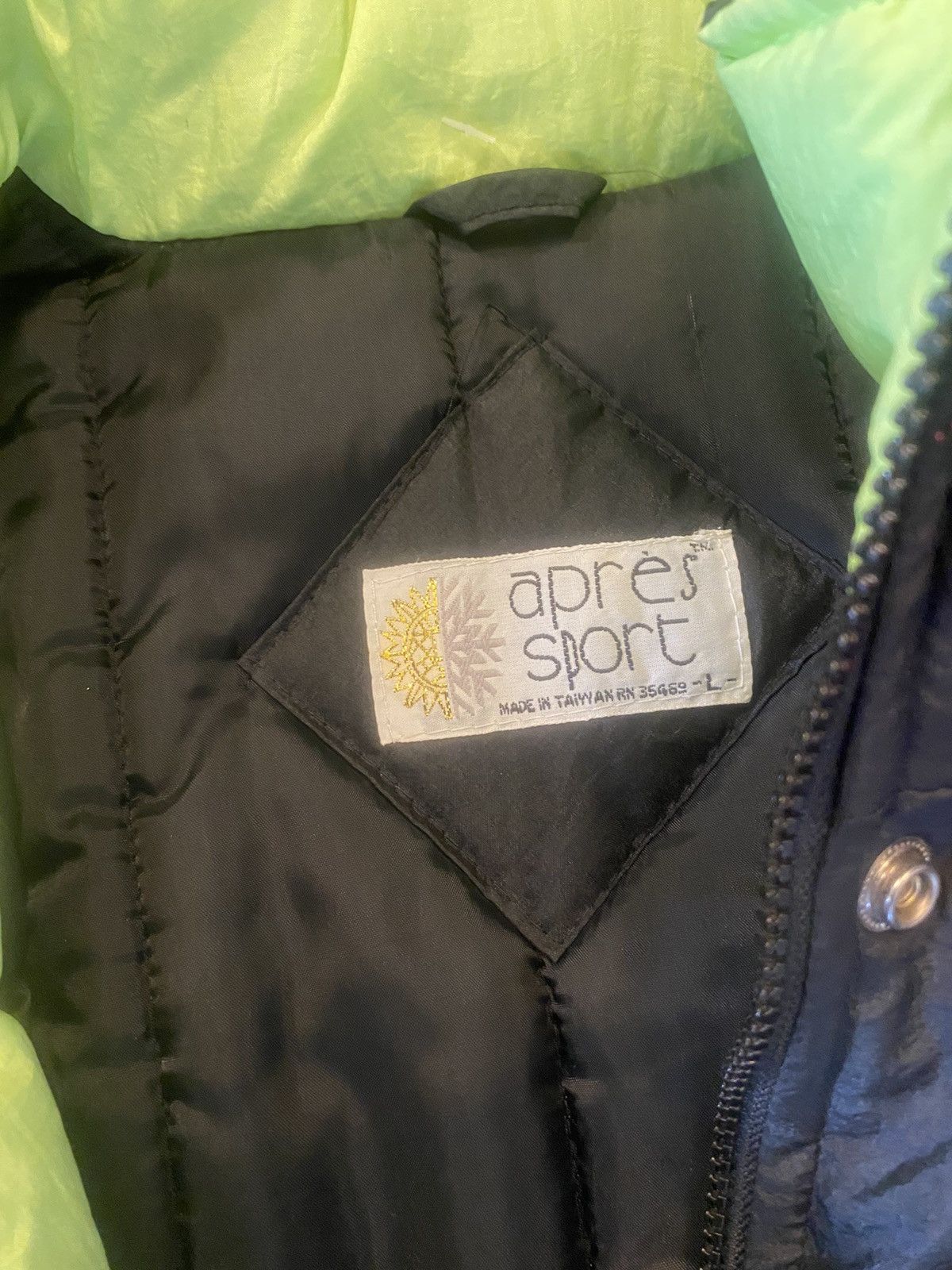 Designer Vintage 1980’s Apres Neon Windbreaker Jacket Size L / US 10 / IT 46 - 6 Thumbnail
