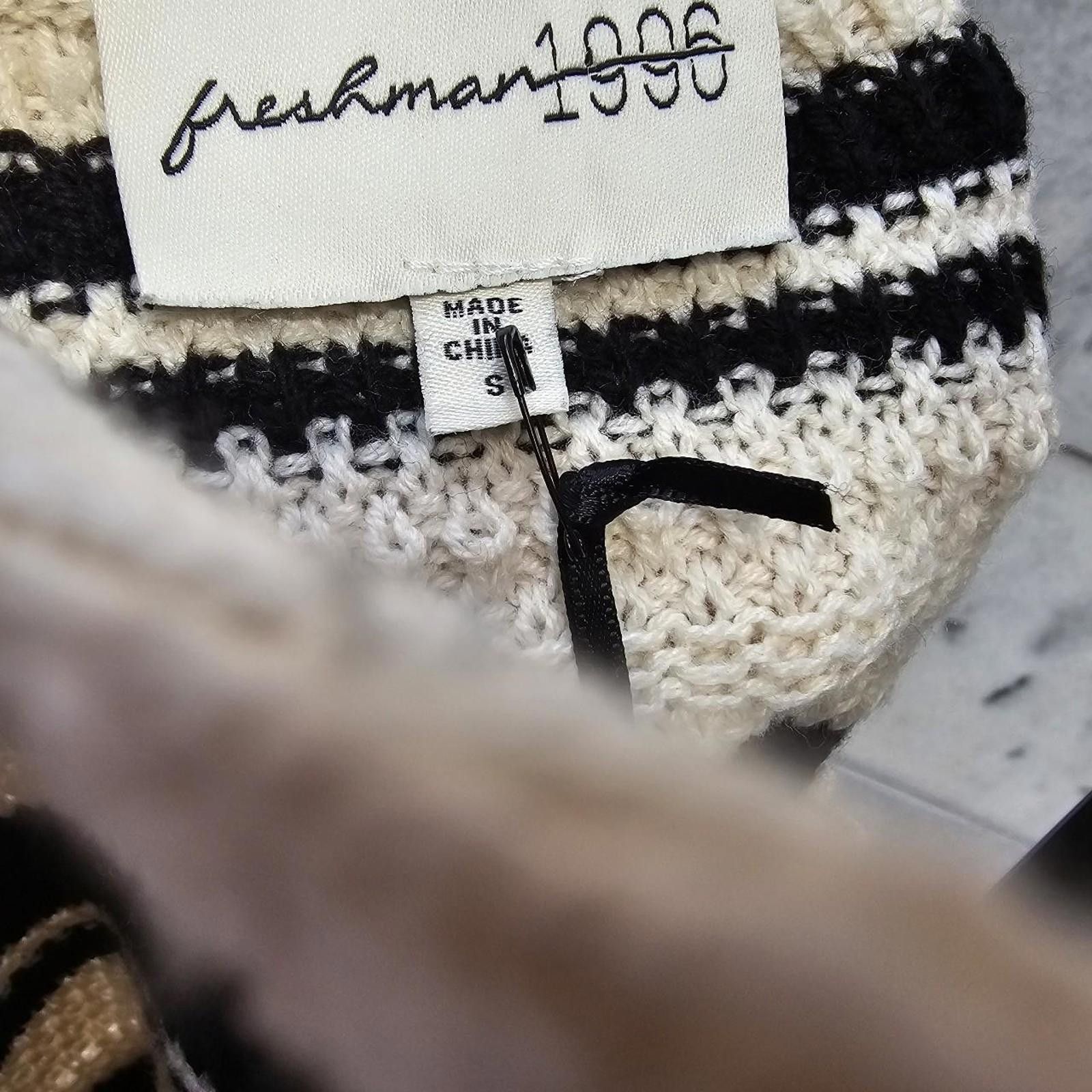 Hickey Freeman Freshman Women's Black and Cream Knit Top Size S / US 4 / IT 40 - 4 Thumbnail