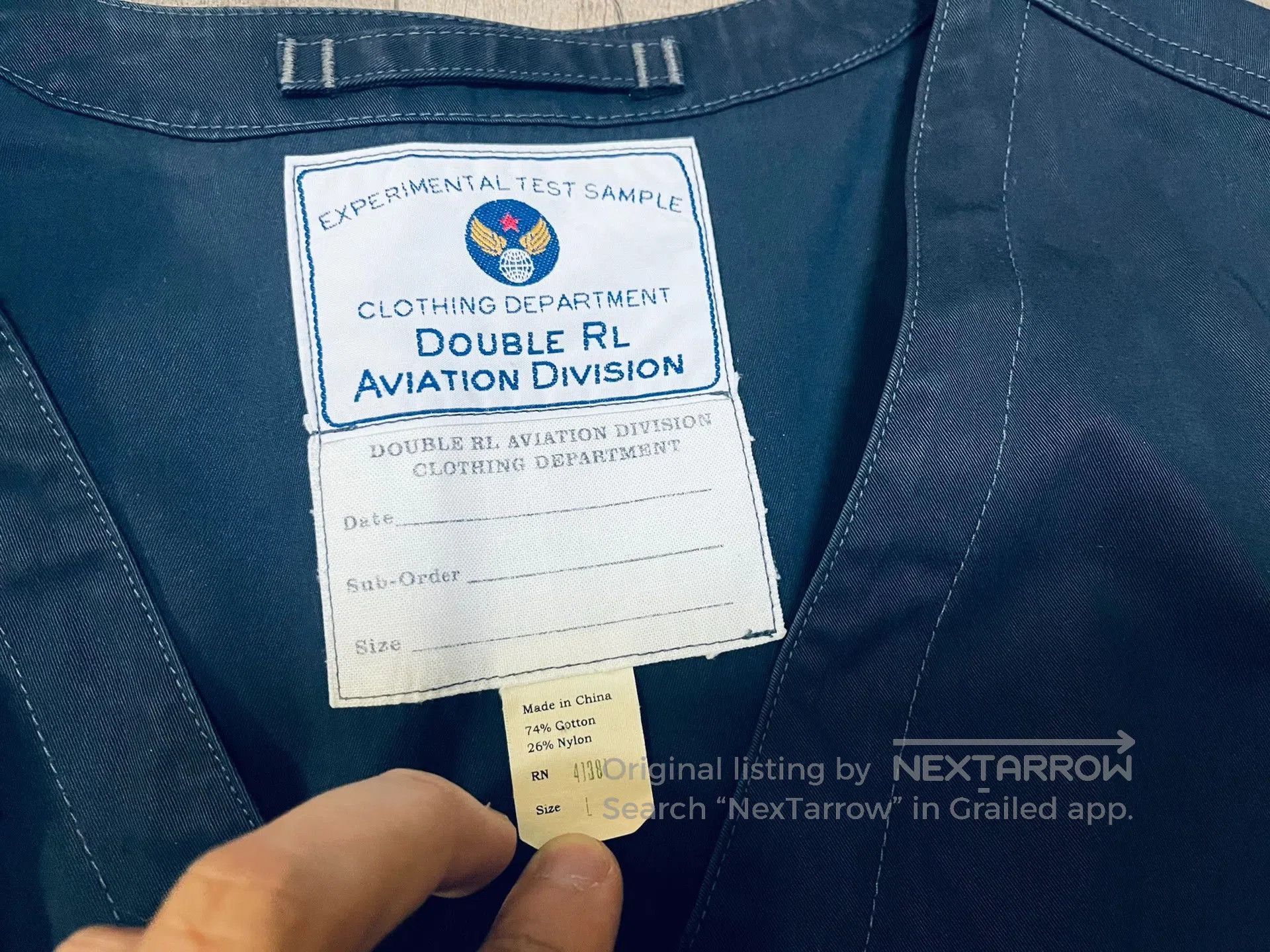 RRL Ralph Lauren RRL Indigo Work Vest. Size US L / EU 52-54 / 3 - 4 Thumbnail