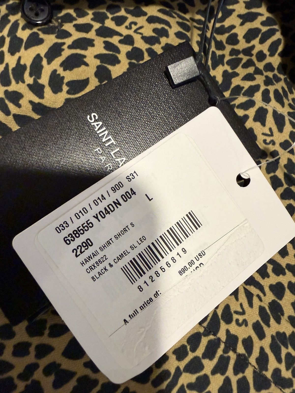 Saint Laurent Paris Saint Laurent men leopard print shirt.L. $890 Size US L / EU 52-54 / 3 - 3 Thumbnail