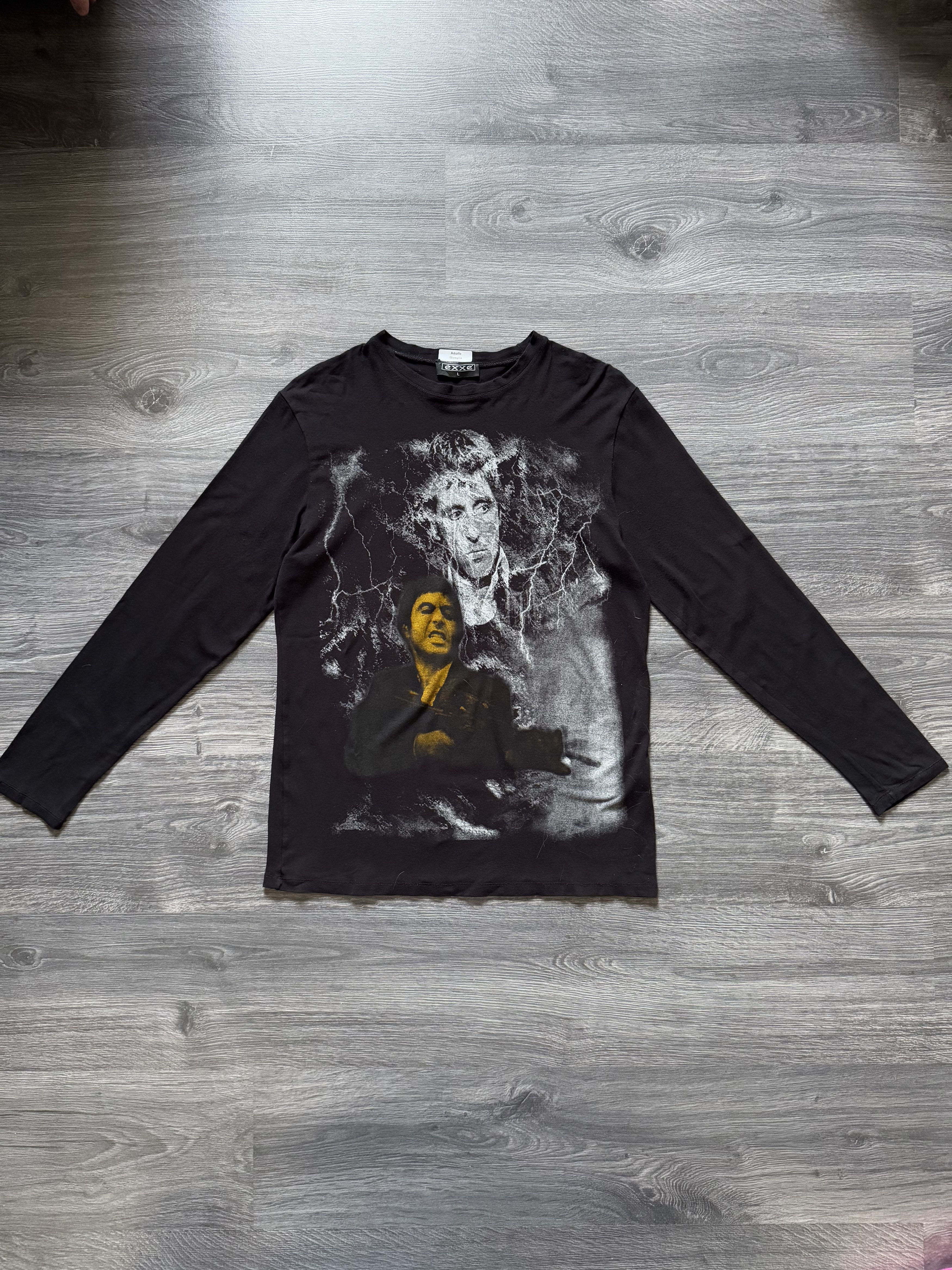 Vintage 🔥SICK🔥Scarface Tony Montana Vintage Longsleeve Size US L / EU 52-54 / 3 - 6 Thumbnail