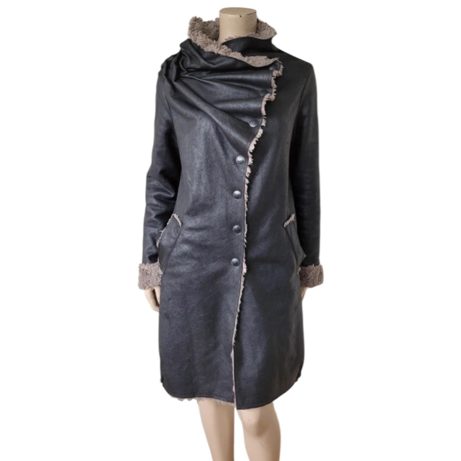 Cop Copine The Cop Copine Draped Slouchy Long Fur Coat Size ONE SIZE - 4 Thumbnail