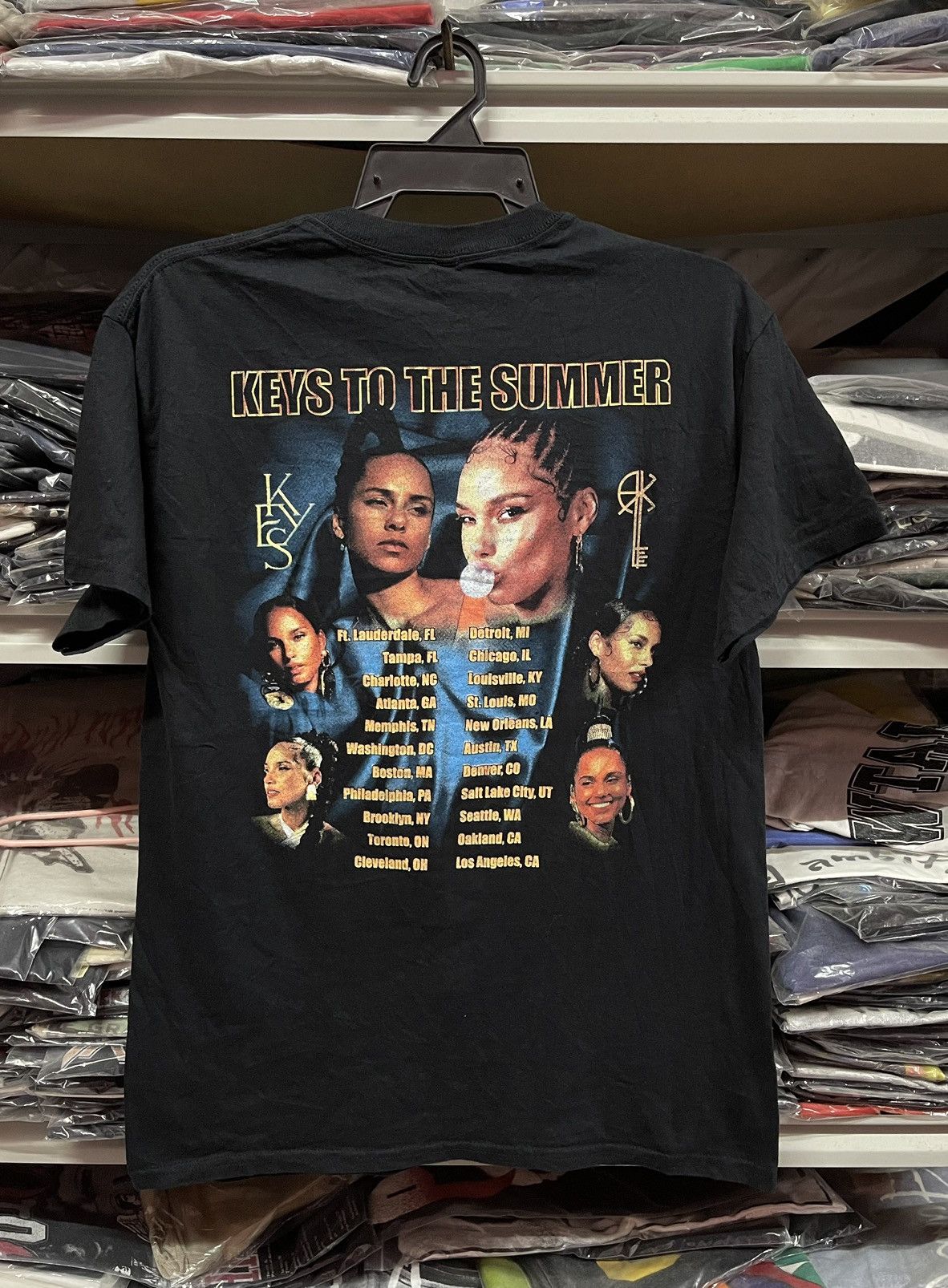 Band Tees Alicia 'Keys To The Summer Tour' Promo Tee🔥🔥🔥 Size US M / EU 48-50 / 2 - 4 Thumbnail