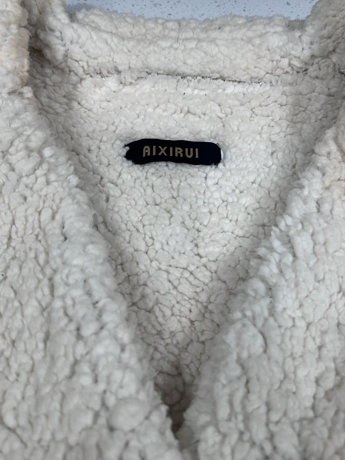 Other Aixirui Faux Shearling Long Coat - Brown & Beige Size L / US 10 / IT 46 - 9 Thumbnail