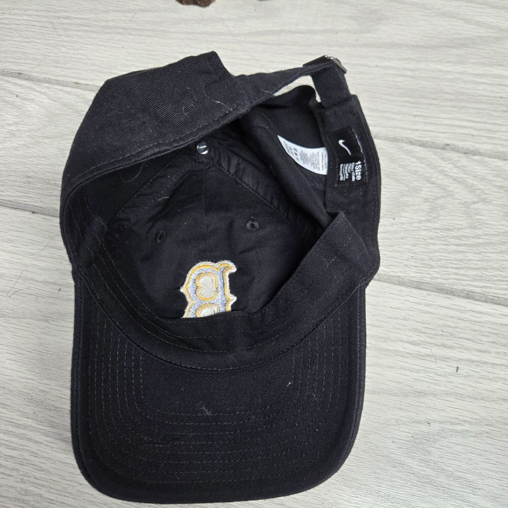 Vintage Nike Hat Unisex Adult Adjustable Black Virginia Blk Virginia Bruin 90s? 0 Size ONE SIZE - 5 Thumbnail