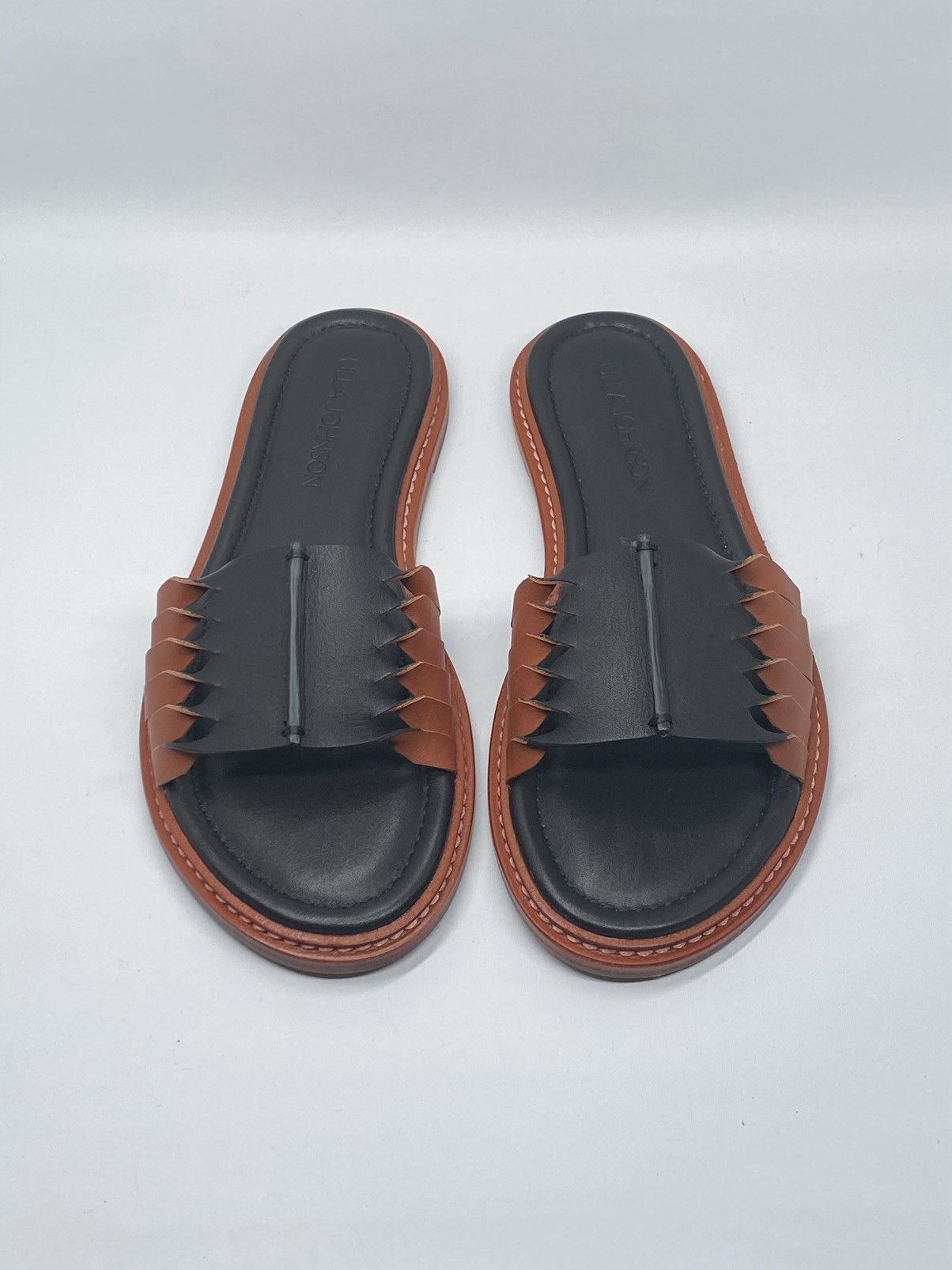 Ulla Johnson Ulla Johnson Ameya Twisted Contrast Slide Sandals size 39 Size US 9 / IT 39 - 4 Thumbnail