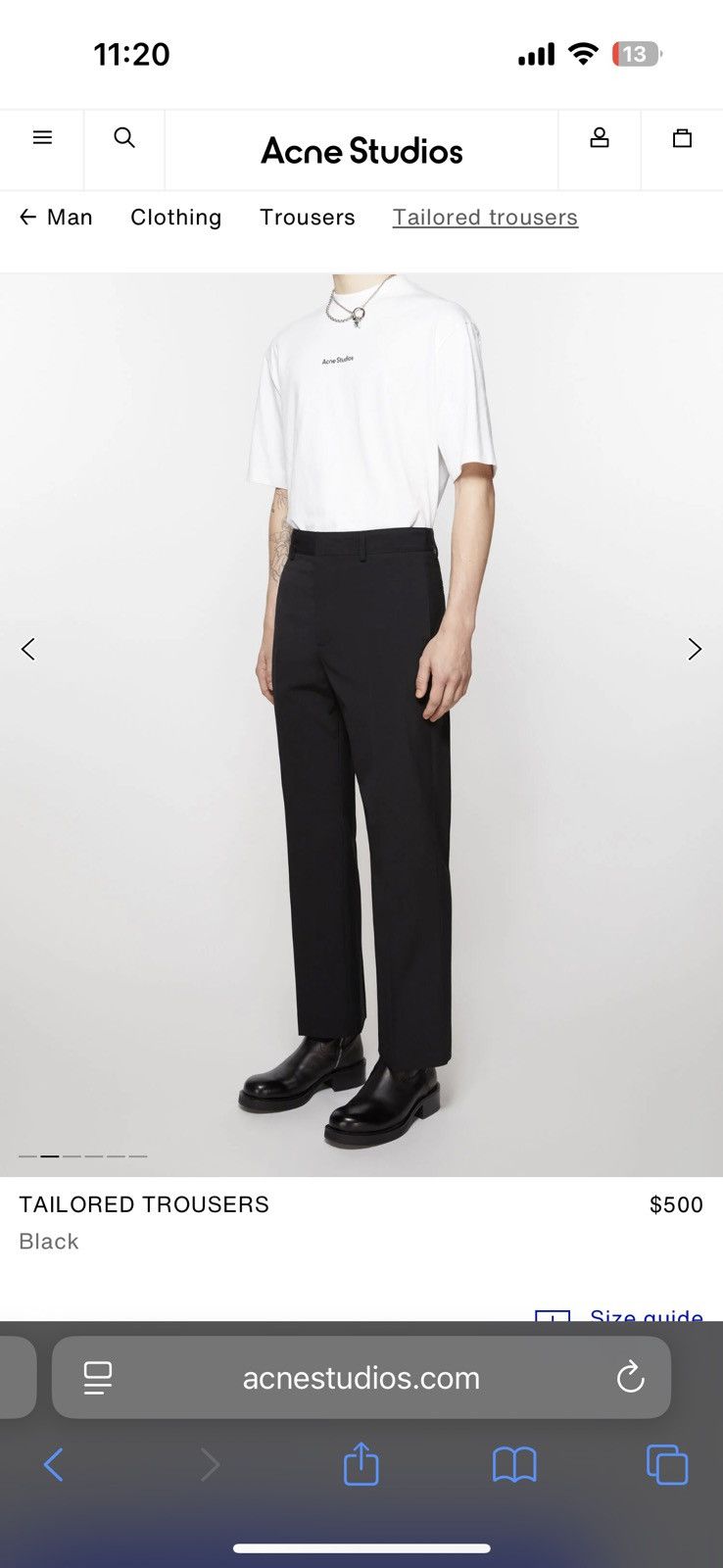 Acne Studios Acne Studios Wide Leg Trousers Size US 32 / EU 48 - 7 Thumbnail