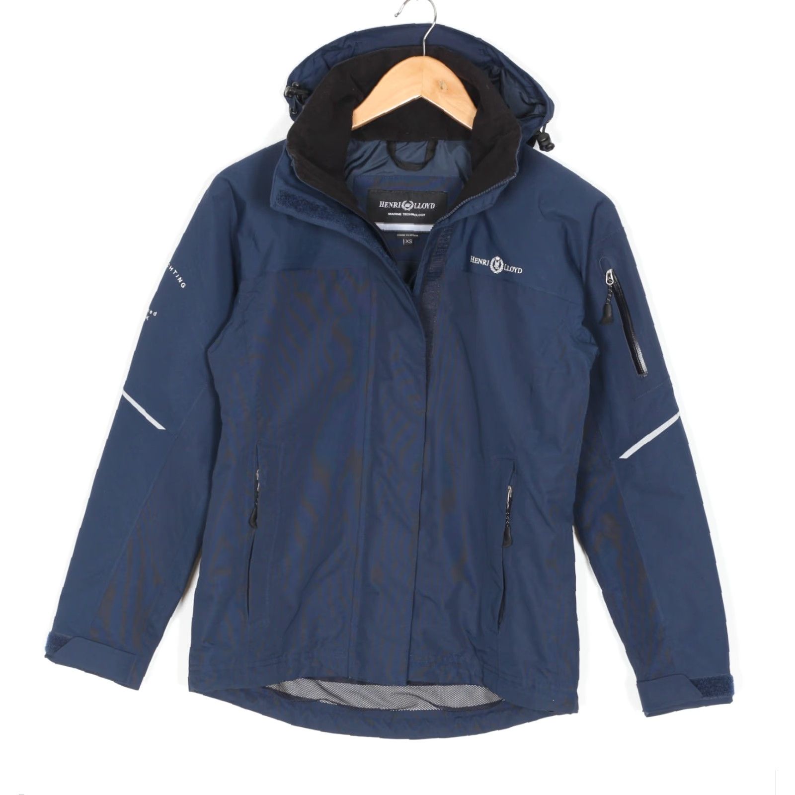 Henri Lloyd HENRI LLOYD Hooded Waterproof Sailing Jacket Women XS Blue MJ5742 Size XS / US 0-2 / IT 36-38 - 2 Thumbnail