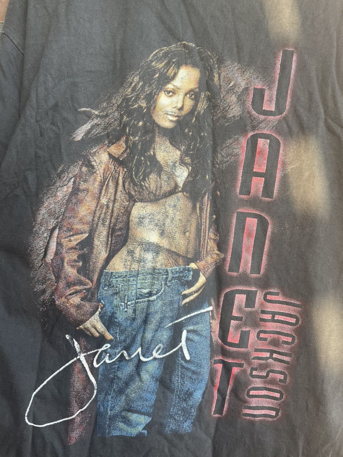 Band Tees × Vintage 2002 Vintage Janet Jackson Tour T-Shirt Size US L / EU 52-54 / 3 - 2 Thumbnail