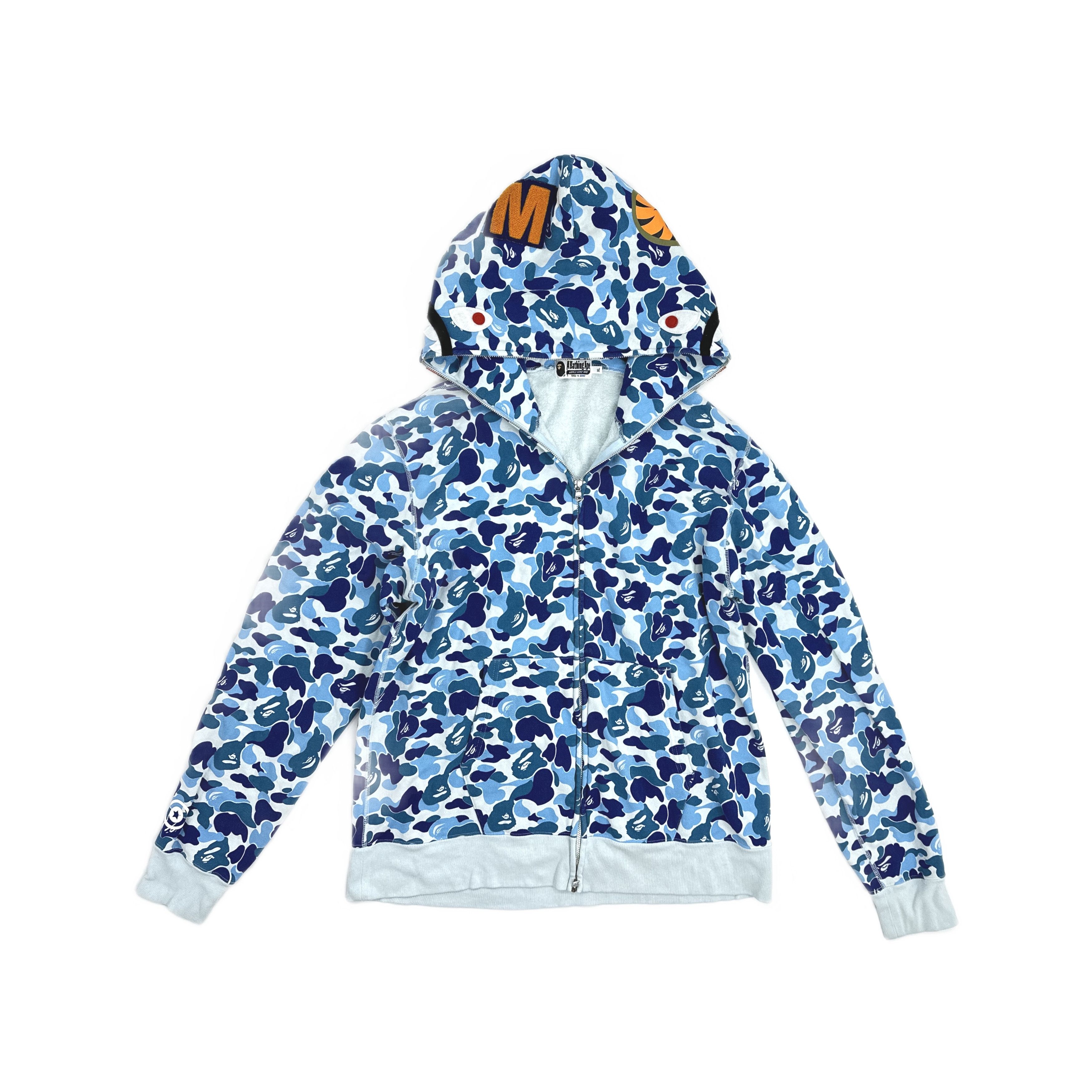 Bape BAPE A Bathing Ape Lukewarm Water Camo Fisheye Zip Hoodie