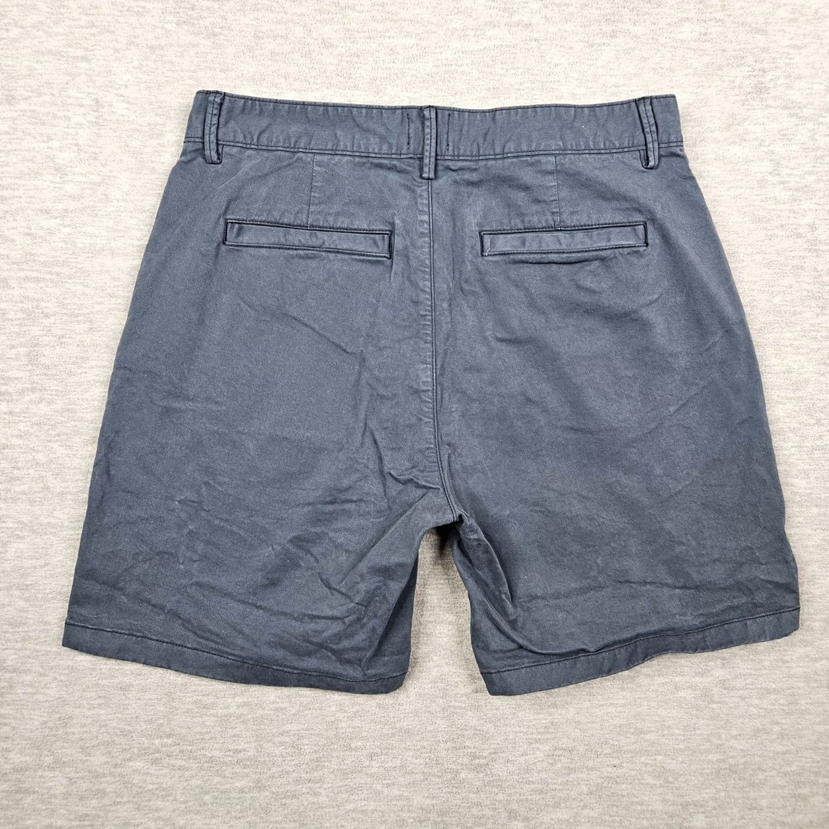 Flint And Tinder FLINT AND TINDER Men’s Blue Chino Mid Rise Casual Shorts Size 33 Size US 33 - 2 Thumbnail